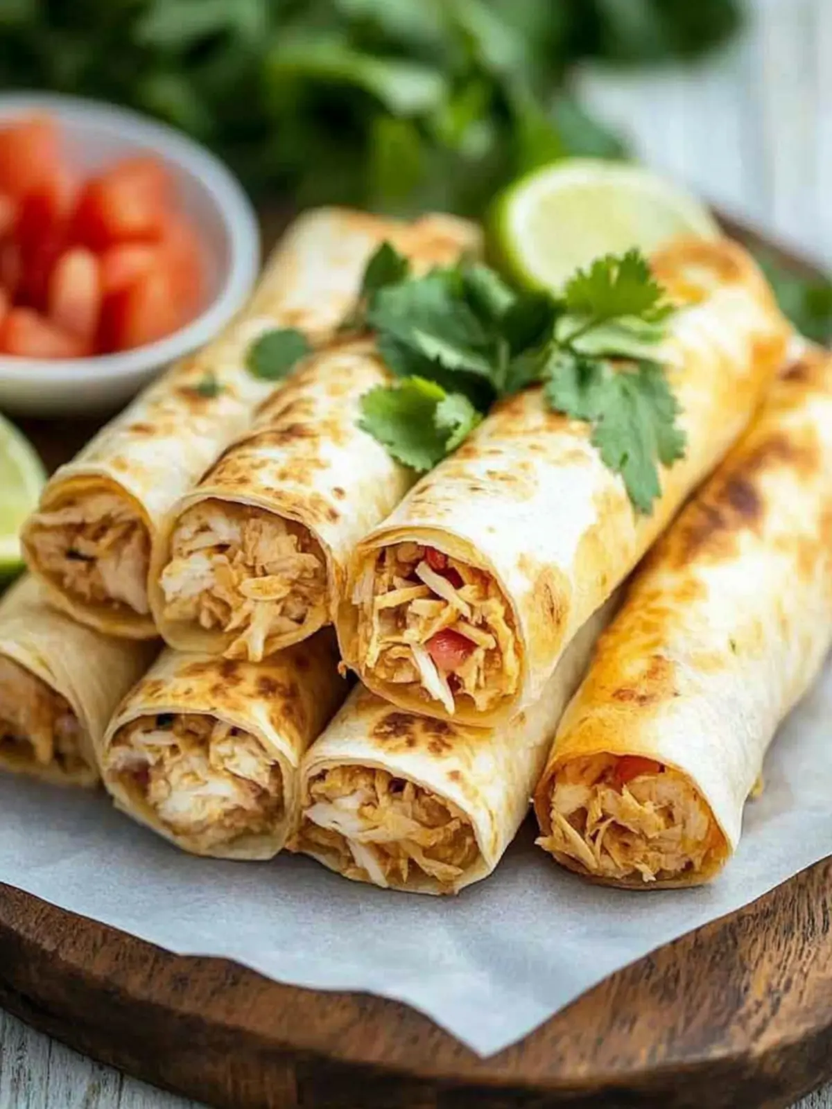 Crockpot Hühnchen Taquitos