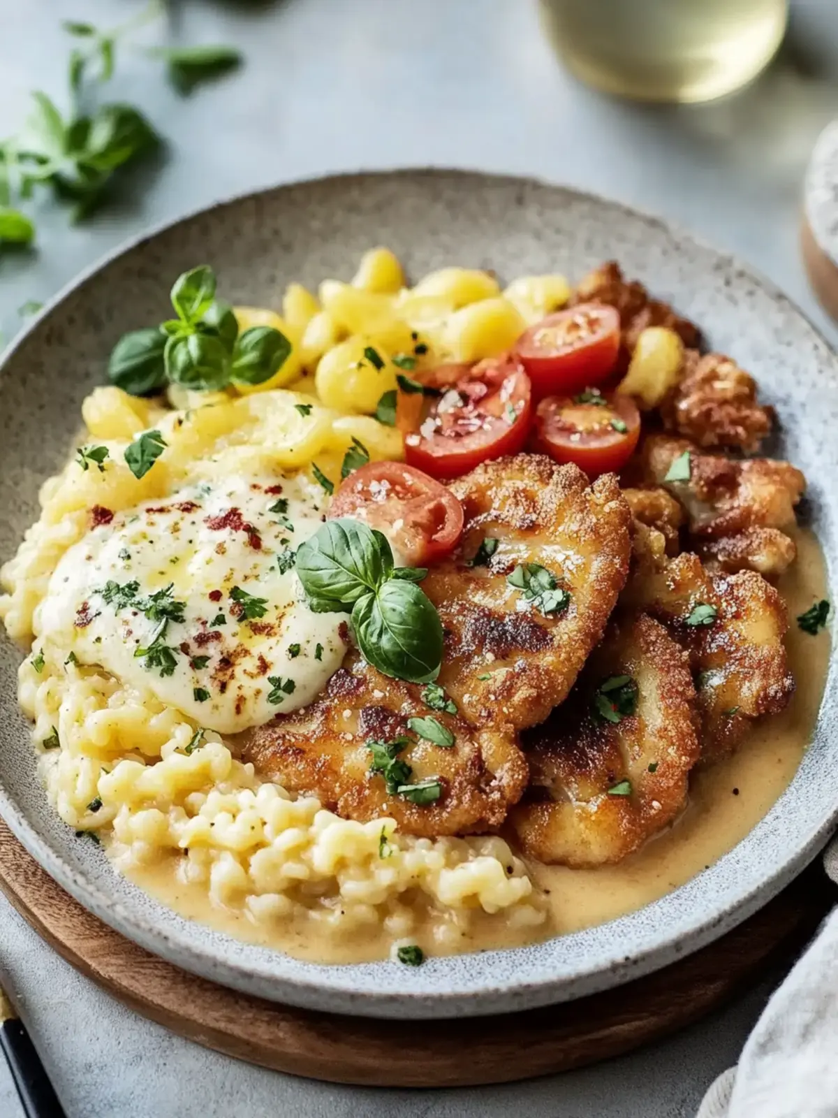 Schnitzeltopf mit Spätzle
