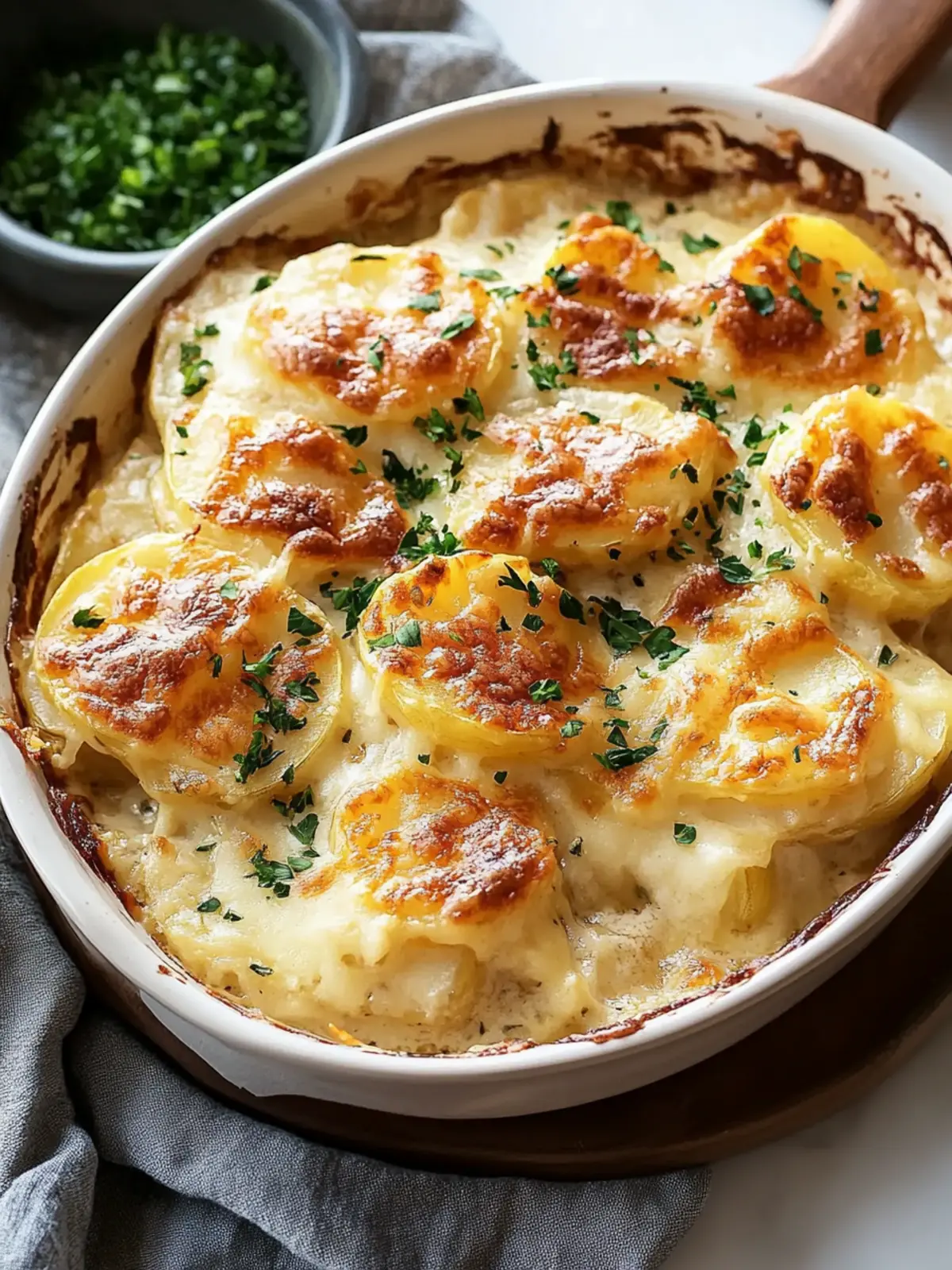 gefüllte Kartoffelgratin