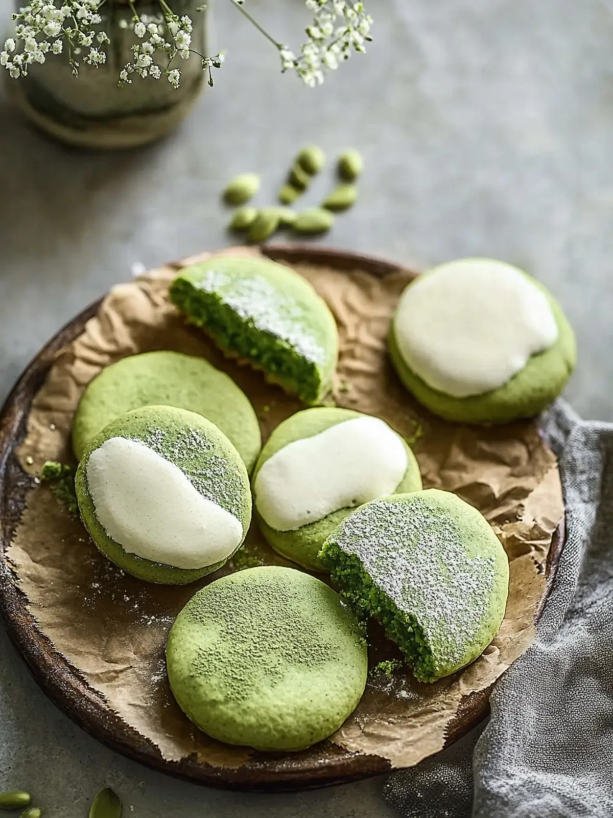 Matcha Zuckerplätzchen
