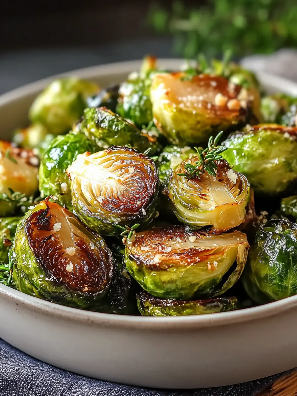 Gerösteter Knoblauchbutter-Rosenkohl