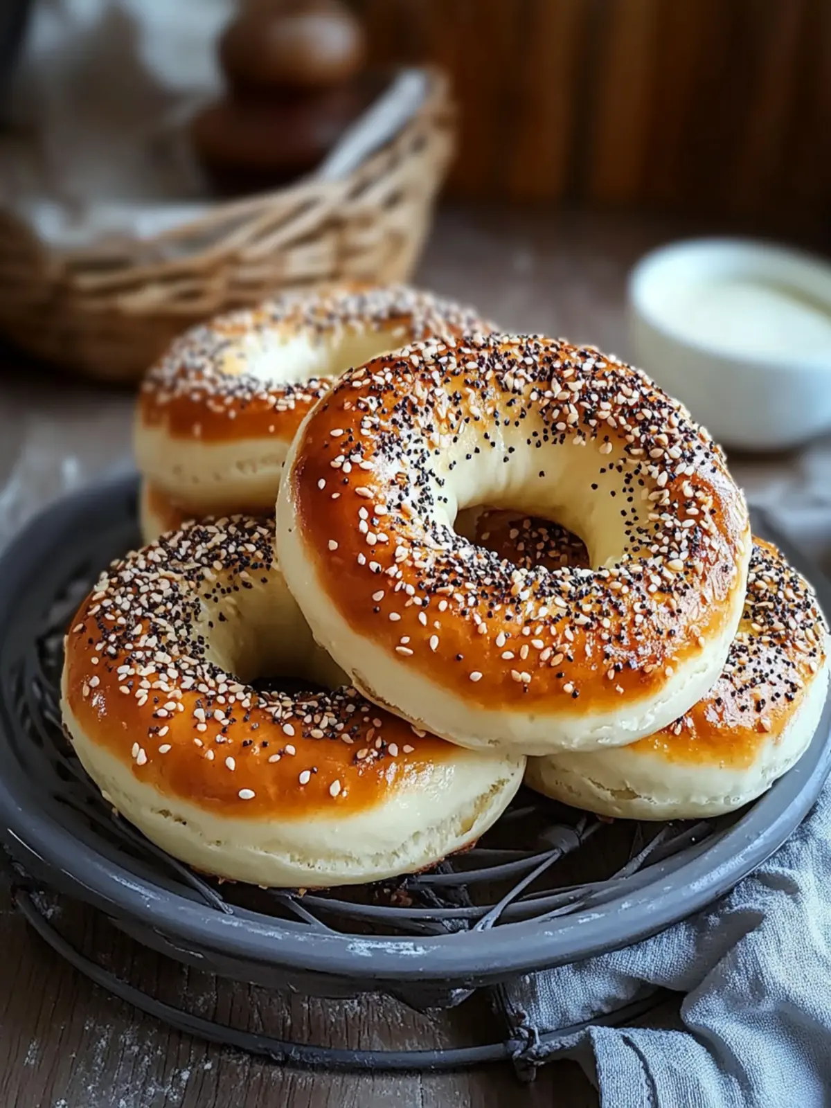 Bagels mit Frischkäse