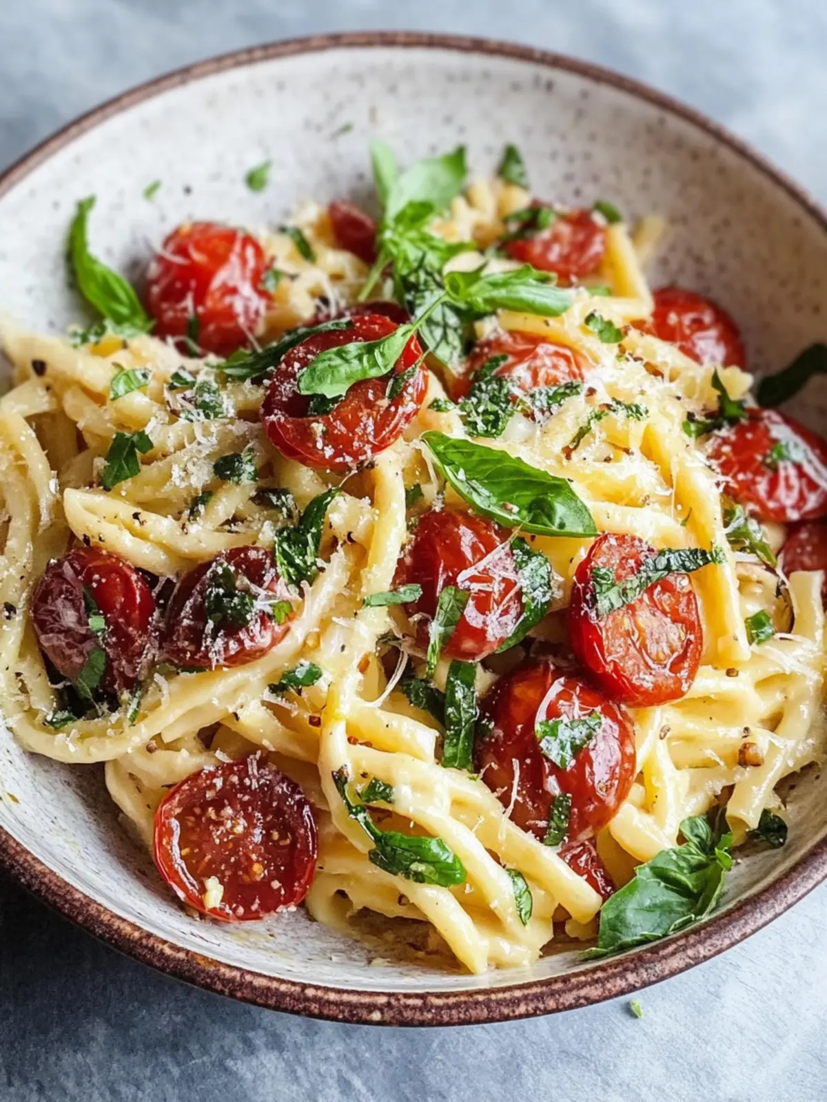 Frischer gekühlter Nudelsalat mit getrockneten Tomaten Einfaches Rezept