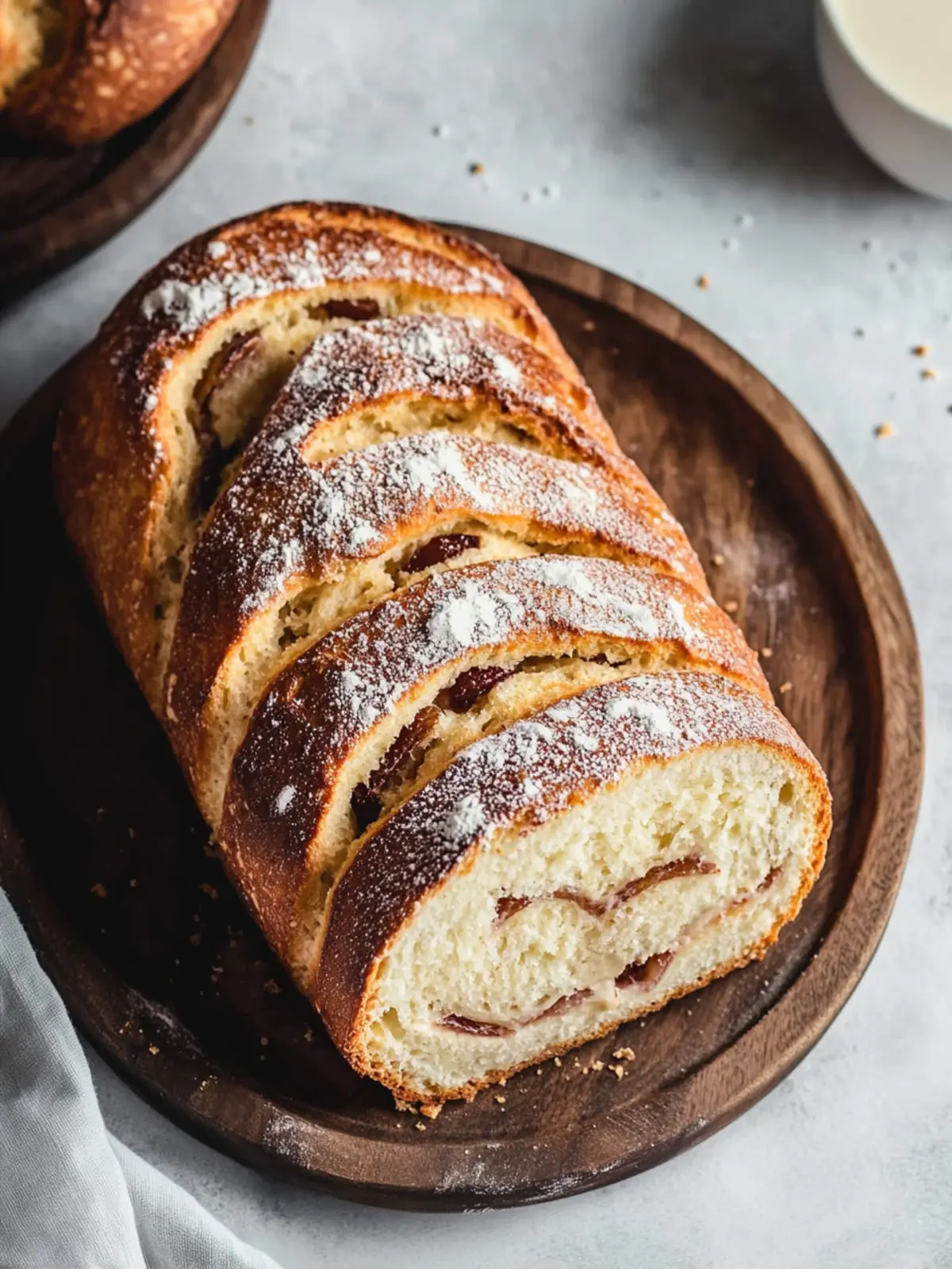 Zimtwirbel-Milchbrot mit Rosinen