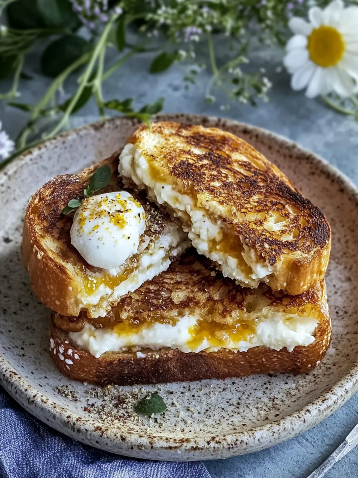 Fluffiger gebackener französischer Toast mit Zimt-Frischkäse-Wirbel Perfekt zum Frühstück