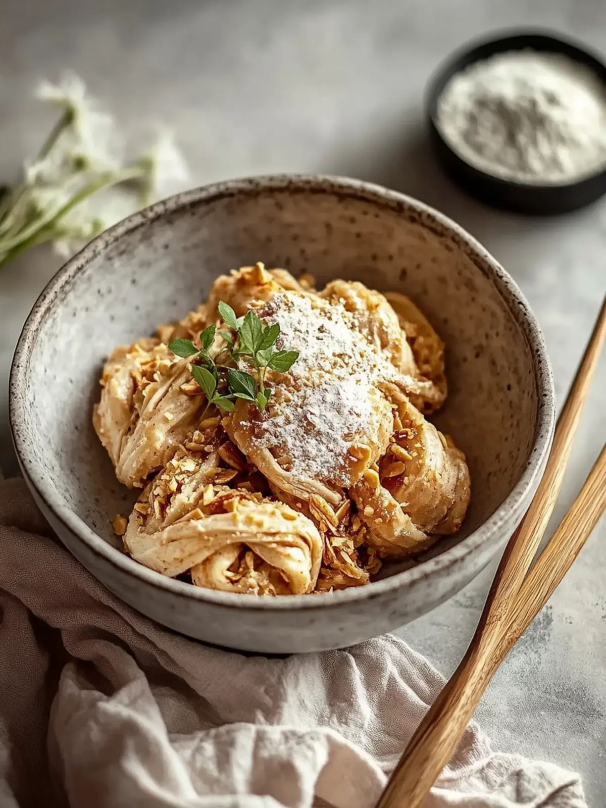 Würzige Erdnussbutternudeln