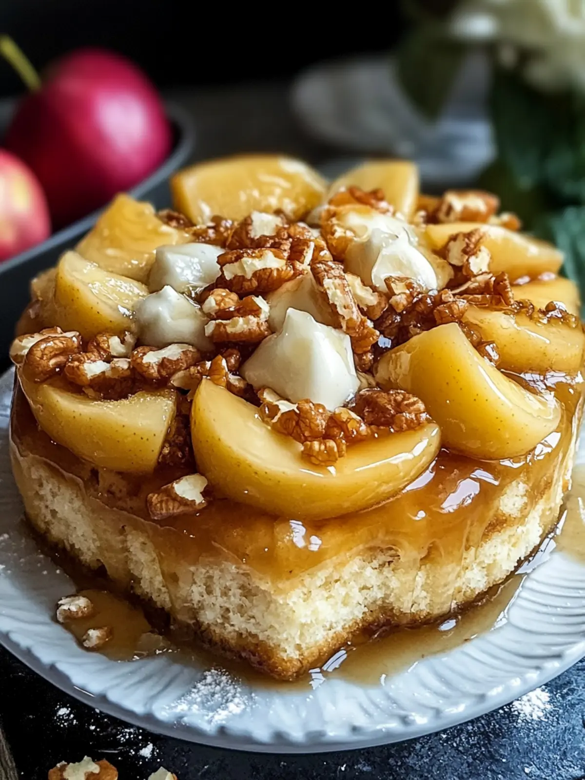 Karamellisierte Äpfel für traumhafte Zimtschnecken