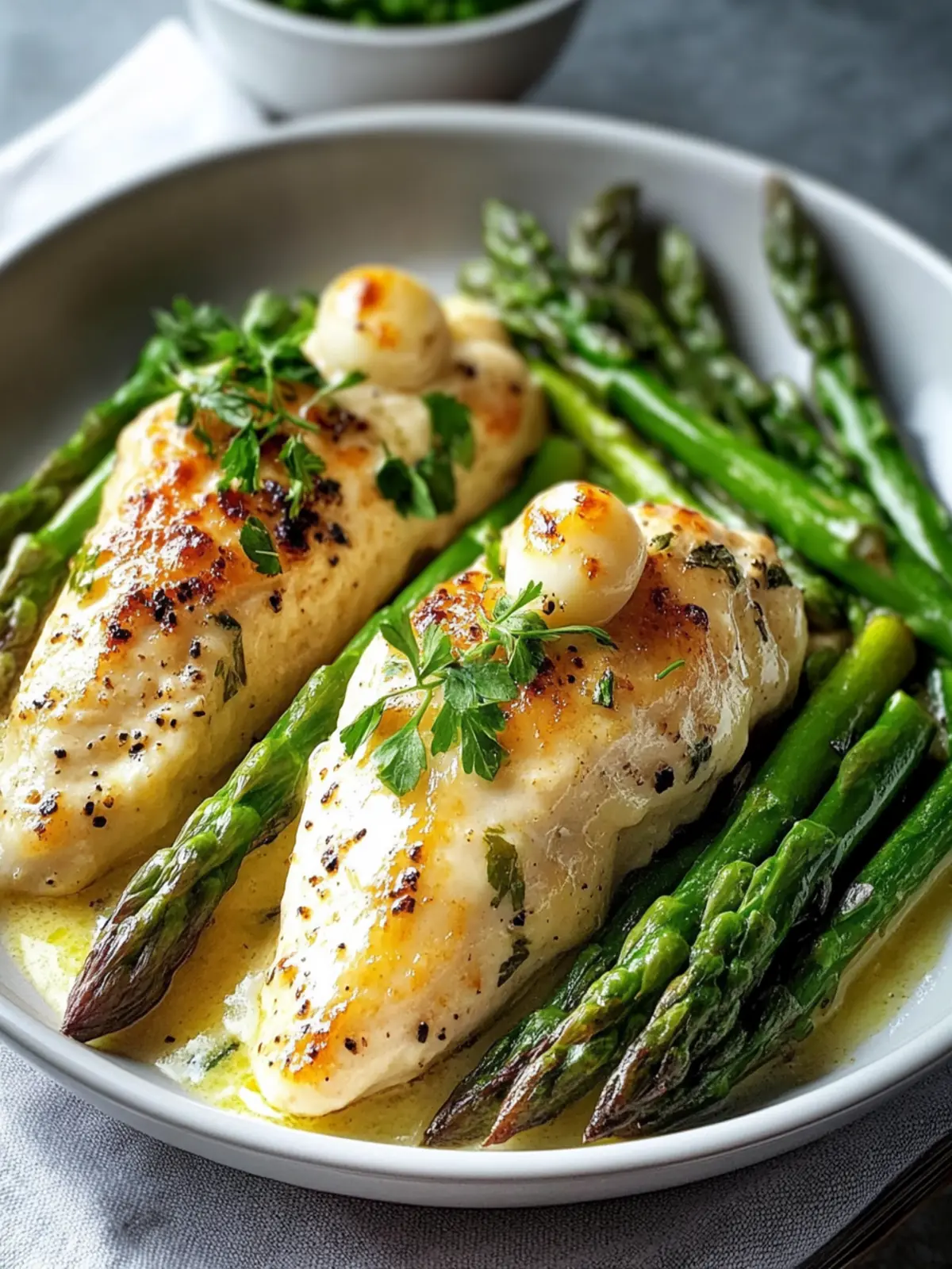 Leckeres Hähnchen- und Spargel-Keto-Auflauf-Rezept