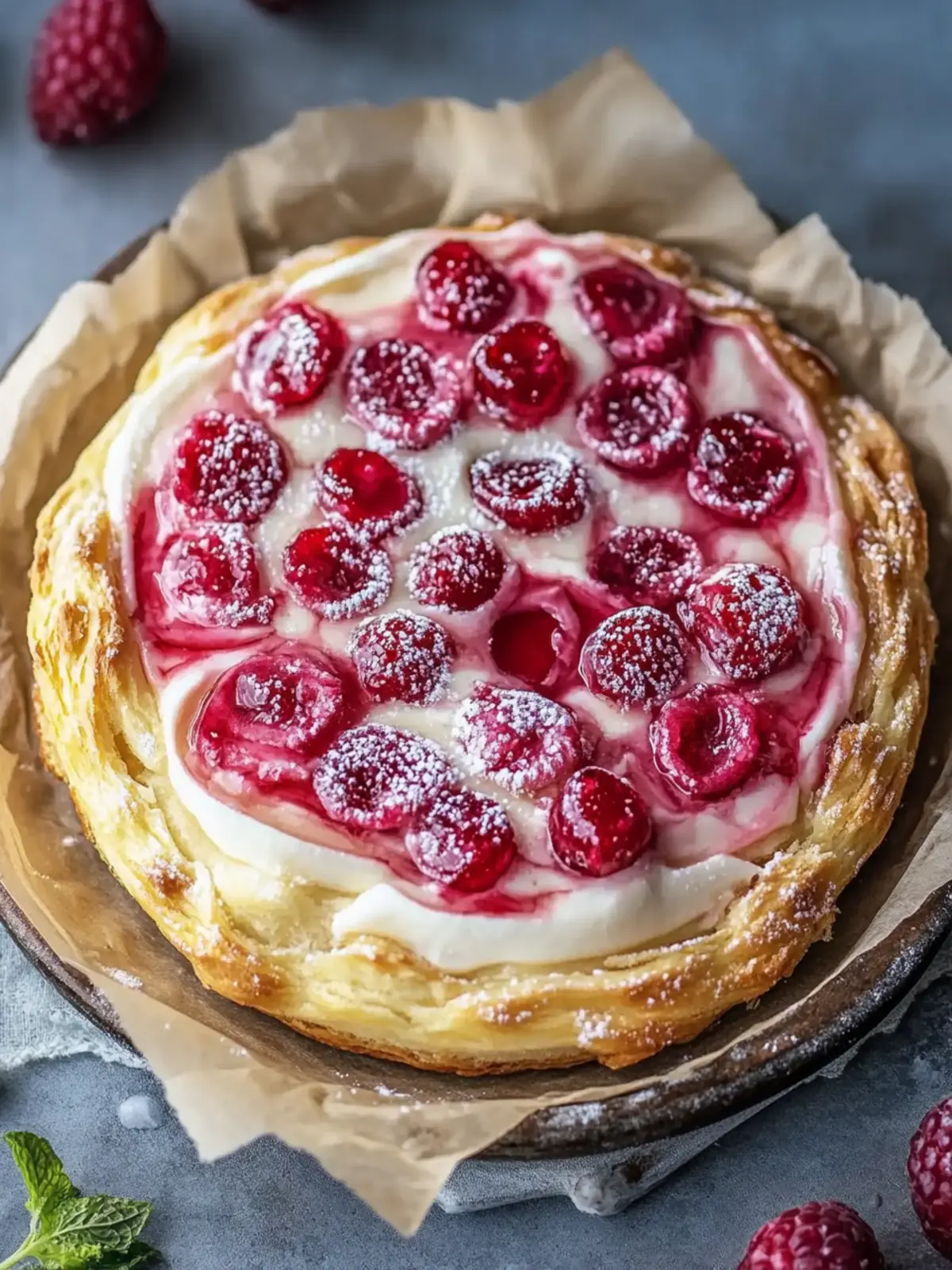 Himbeer-Käsekuchen-Danish