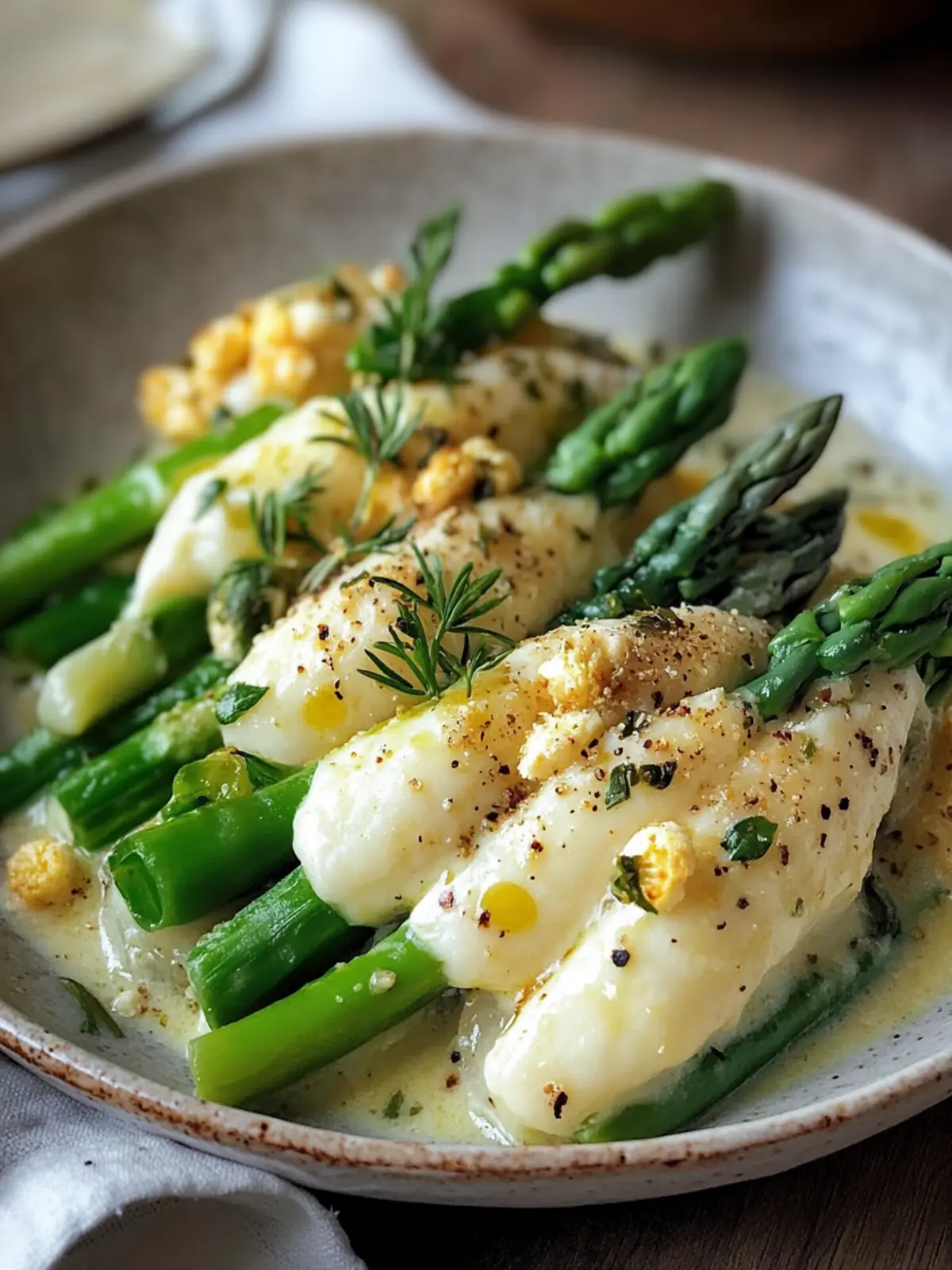 Leckeres Hähnchen- und Spargel-Keto-Auflauf-Rezept