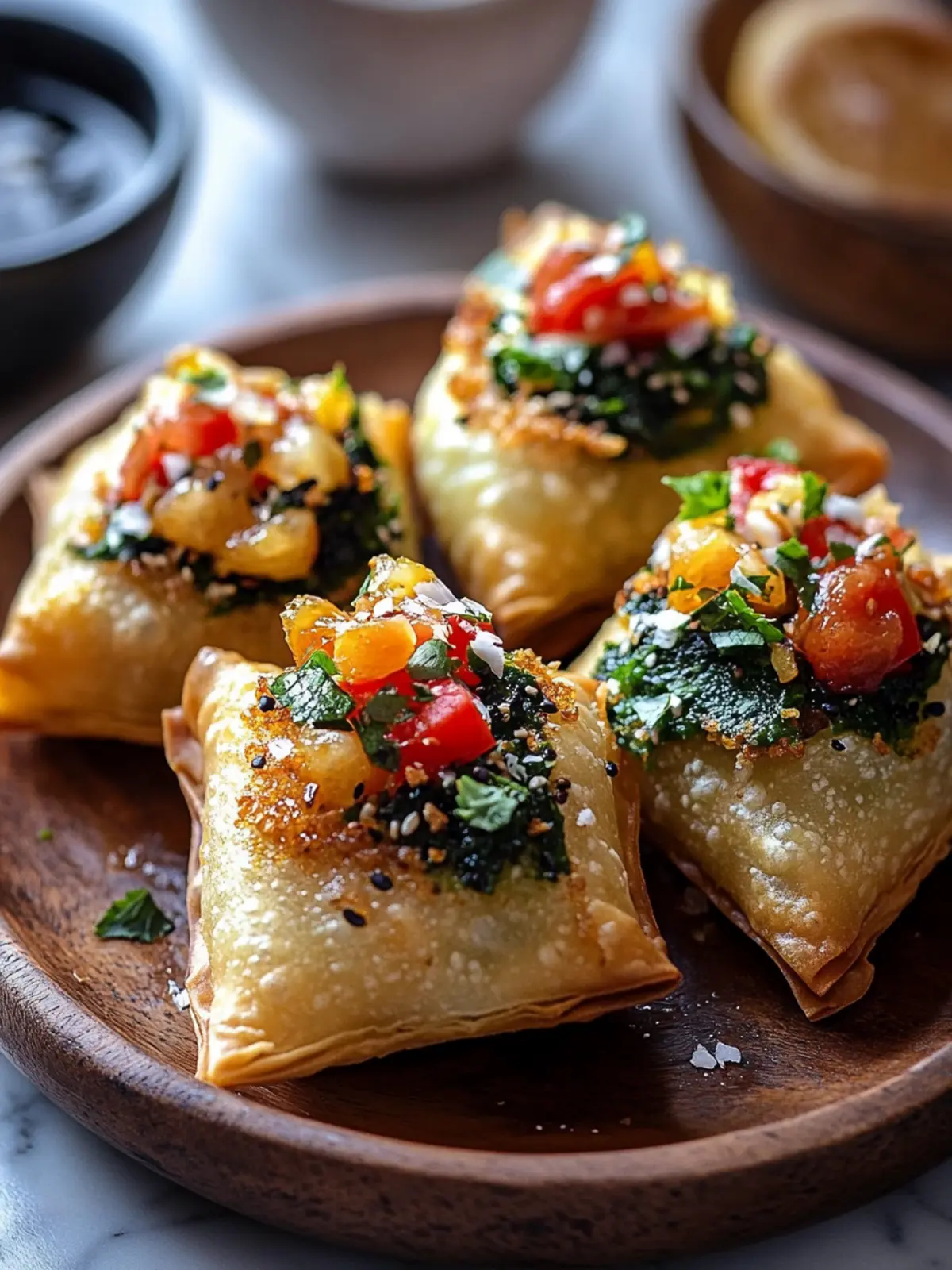 Blätterteig Samosa Chaat