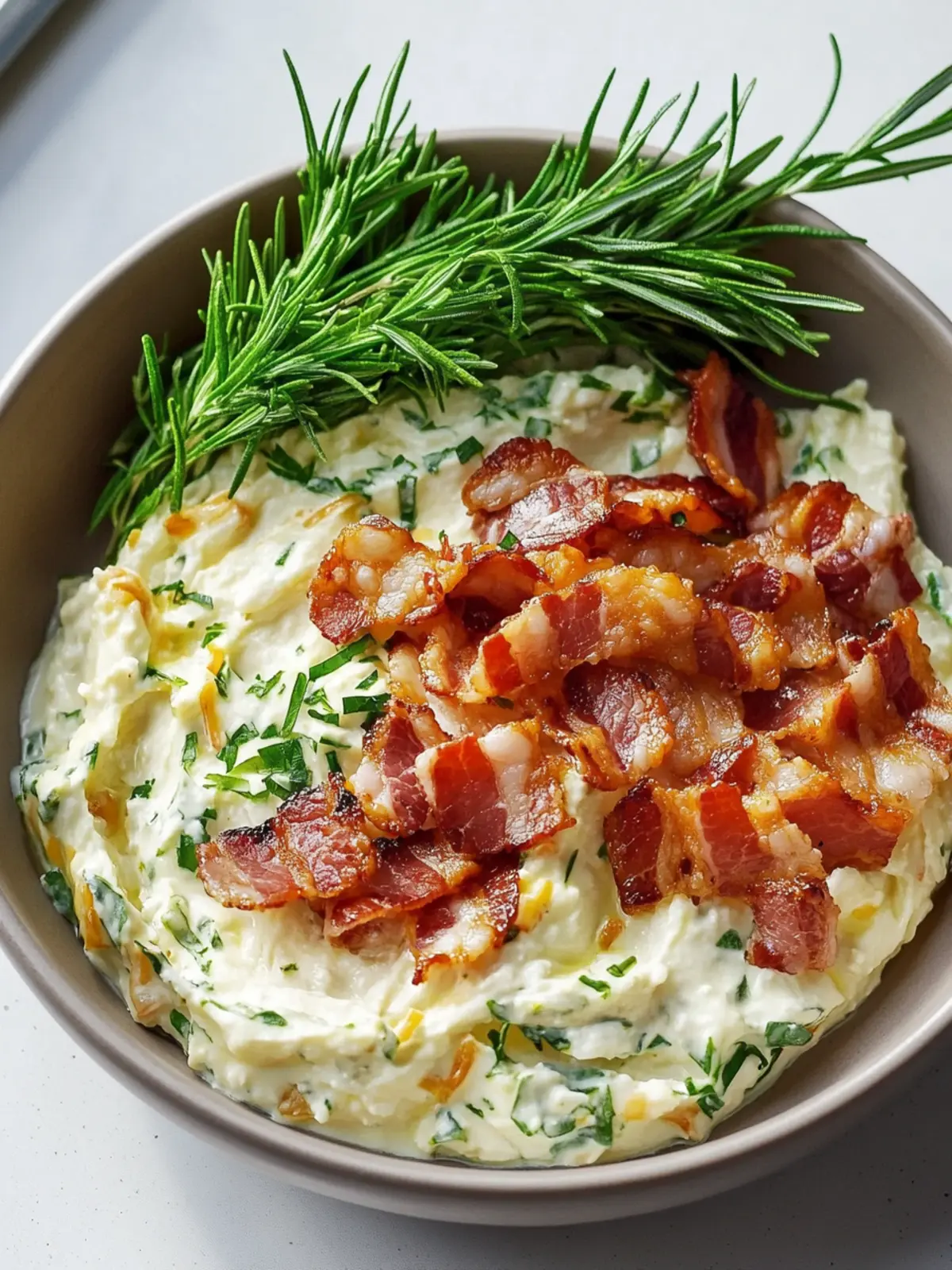 Herzhafter Rindfleisch-Bacon-Ranch-Gurken-Dipp