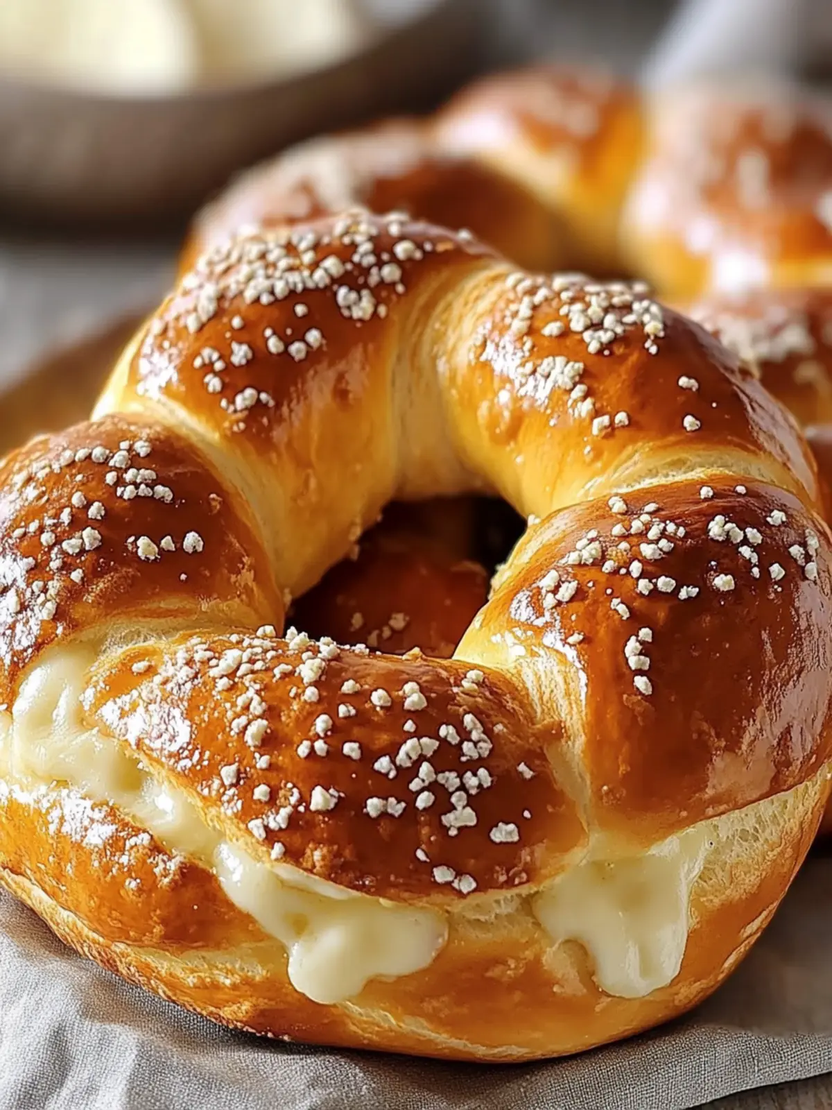 Käsegefüllte Brezeln