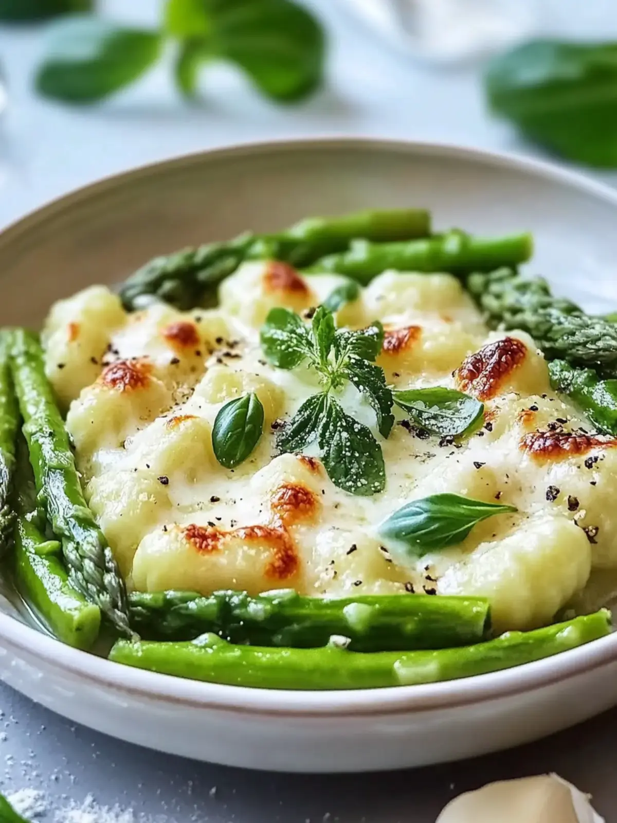 Gnocchiauflauf mit grünem Spargel – Bestes Rezept, einfach lecker