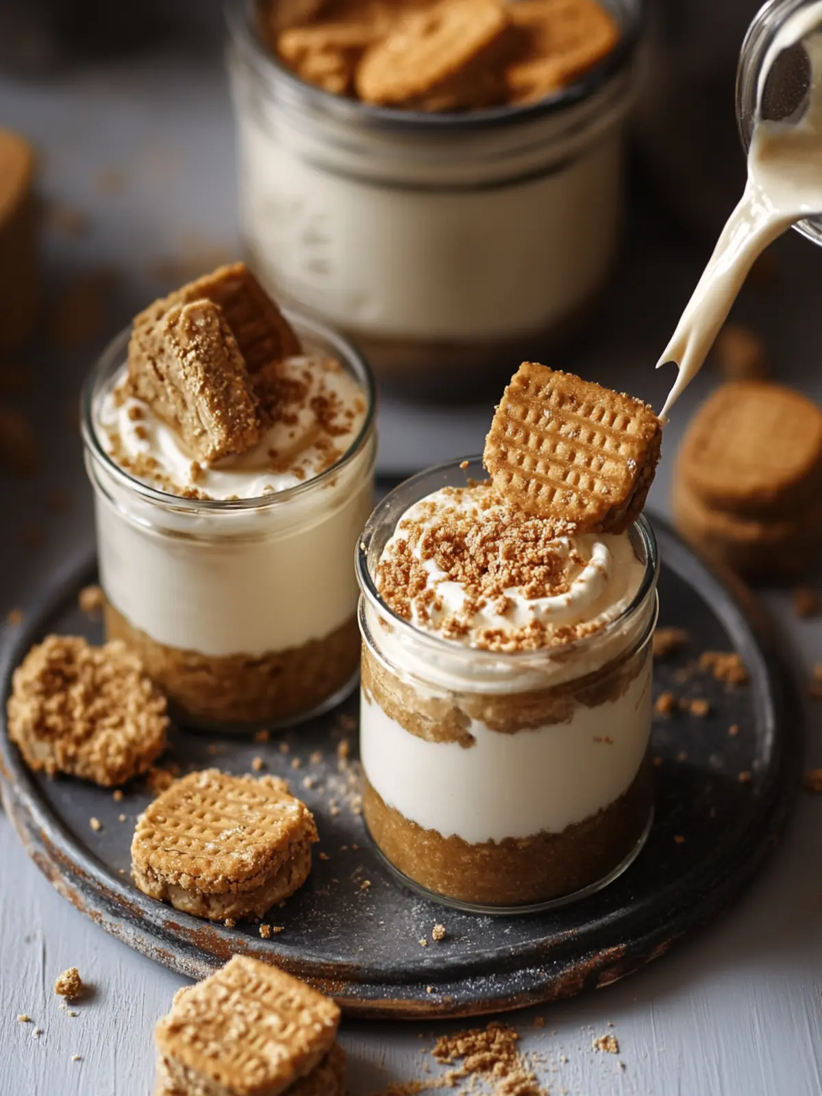 No-Bake Biscoff Käsekuchenbecher