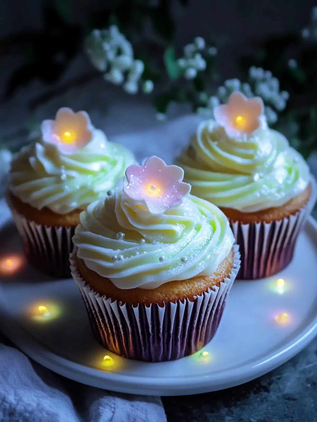 Mitternachtsglanz Cupcakes