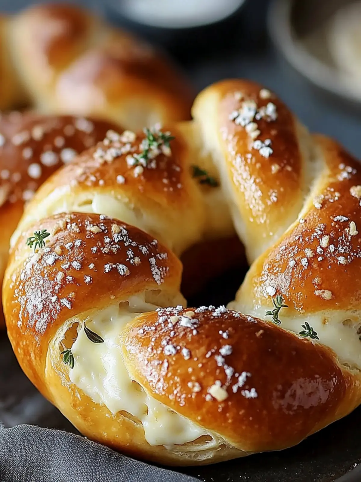 Käsegefüllte Brezeln