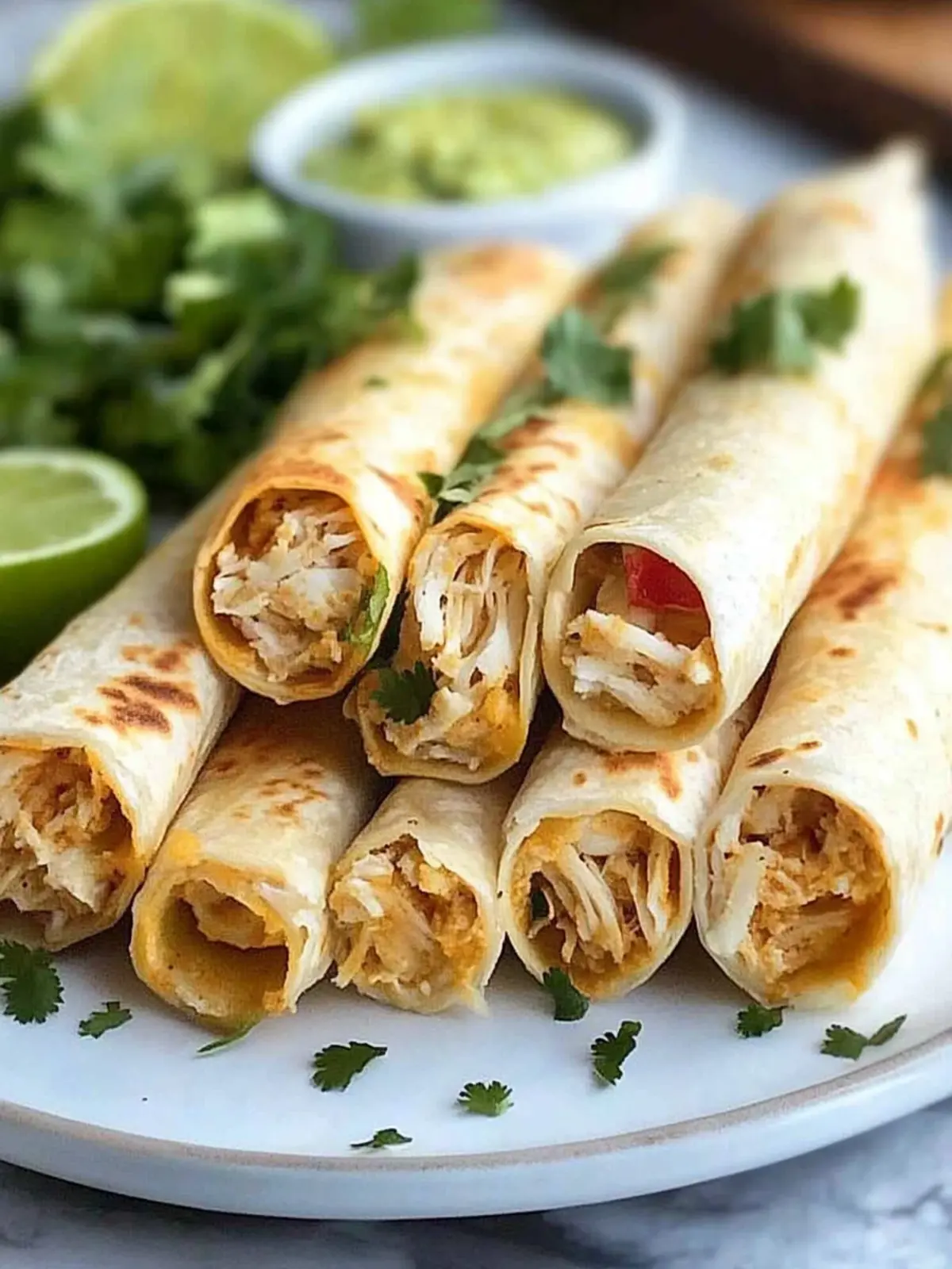 Crockpot Hühnchen Taquitos