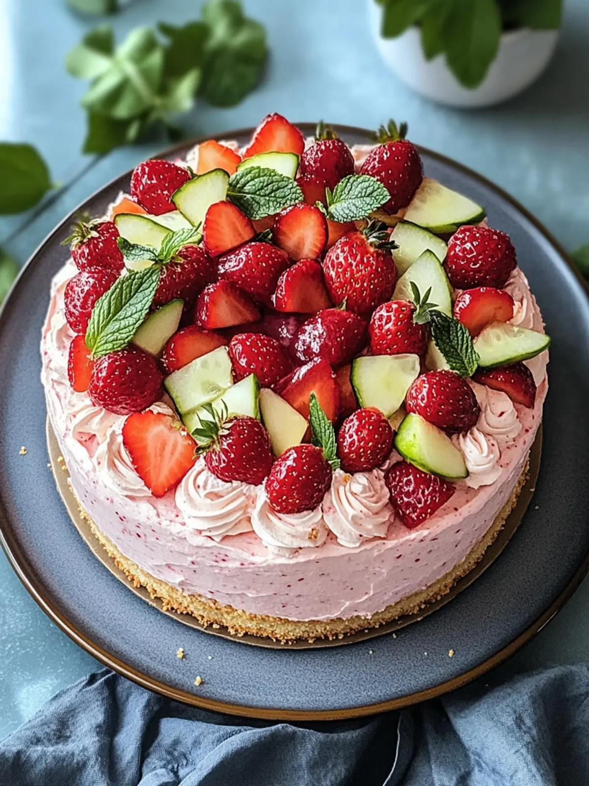 Veganer Erdbeerkuchen