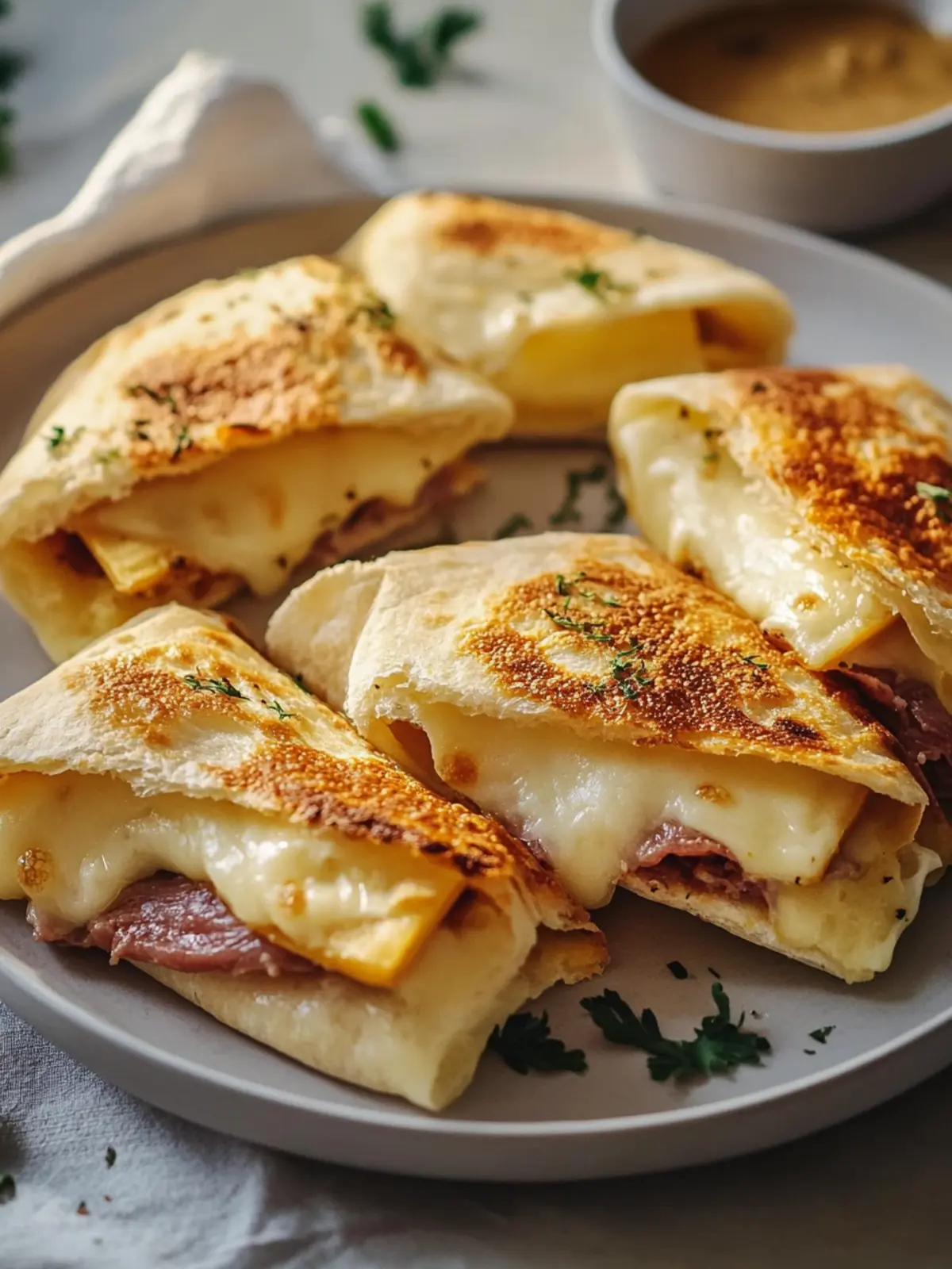 Rindfleisch Käse Taschen im Airfryer