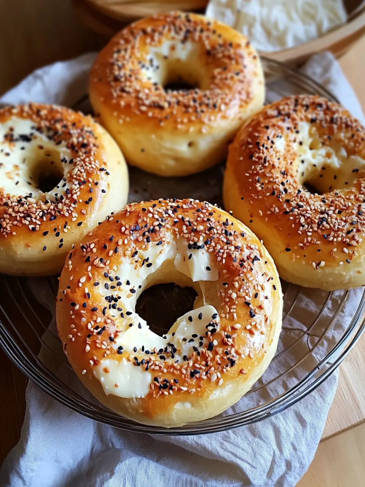 Bagels mit Frischkäse