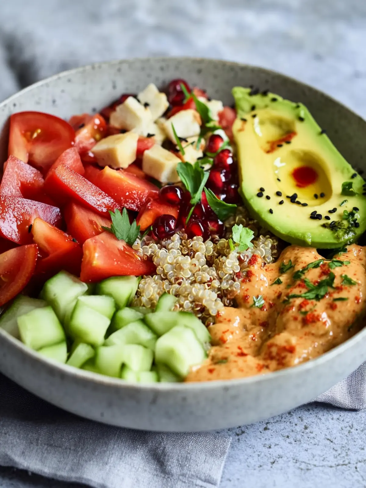 Quinoa-Schüssel mit Hähnchen
