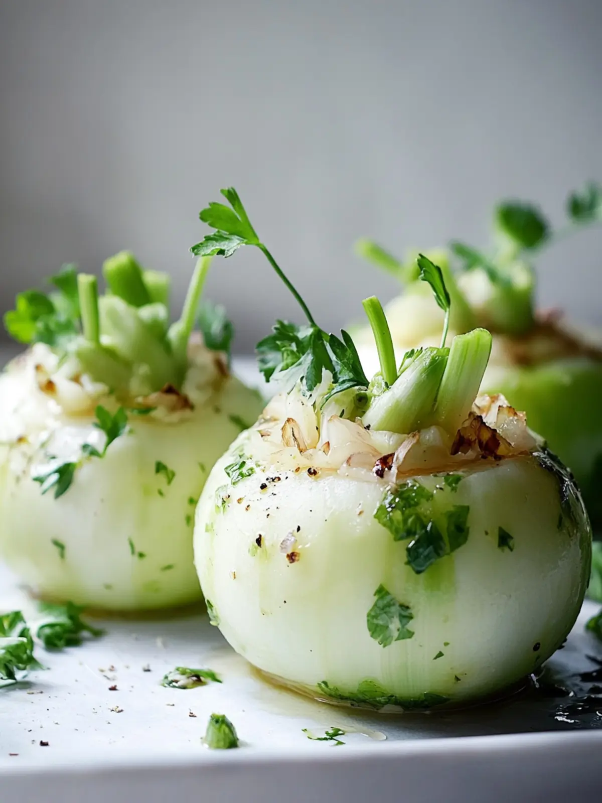 Leckerer Low Carb gefüllter Kohlrabi