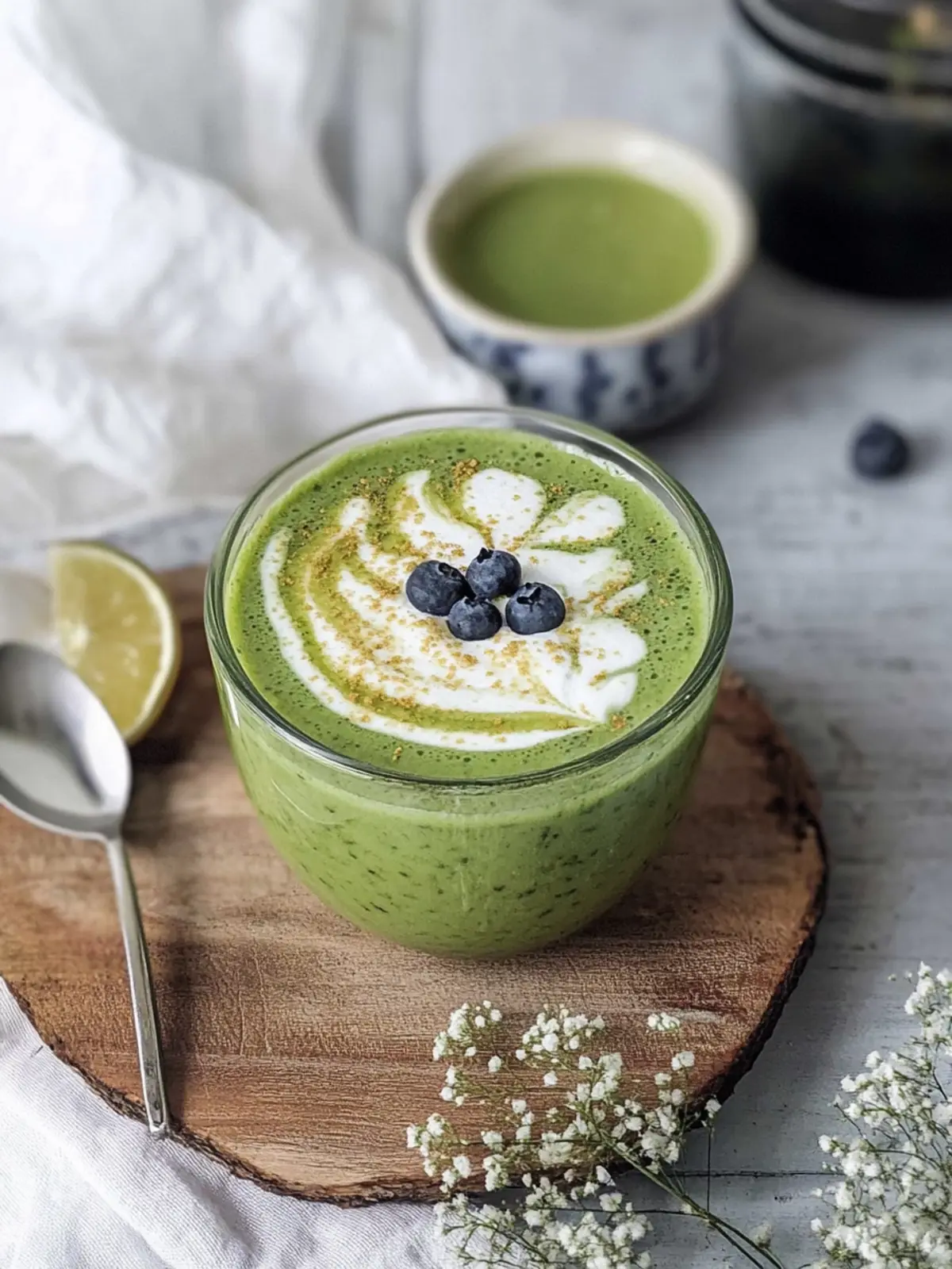Matcha Übernacht Haferflocken