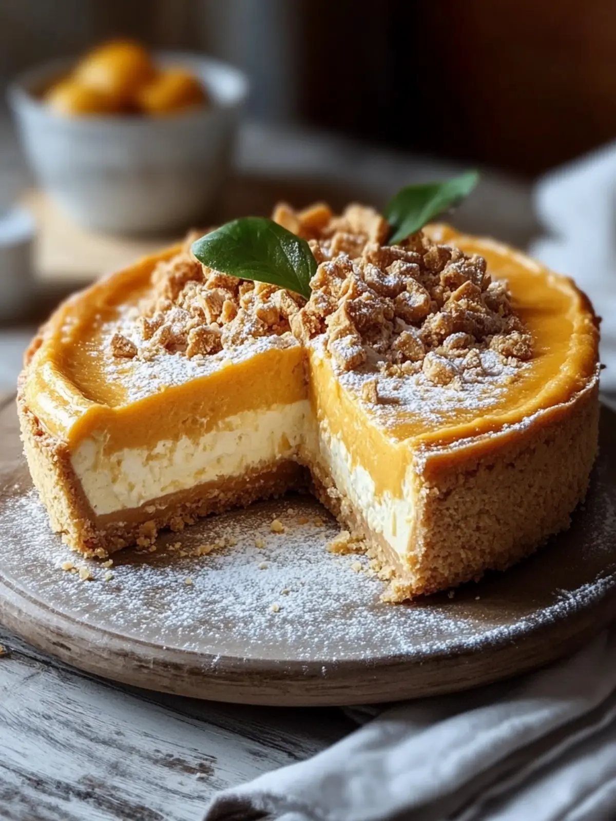 Einfache No-Bake Kürbiskuchen-Cheesecake