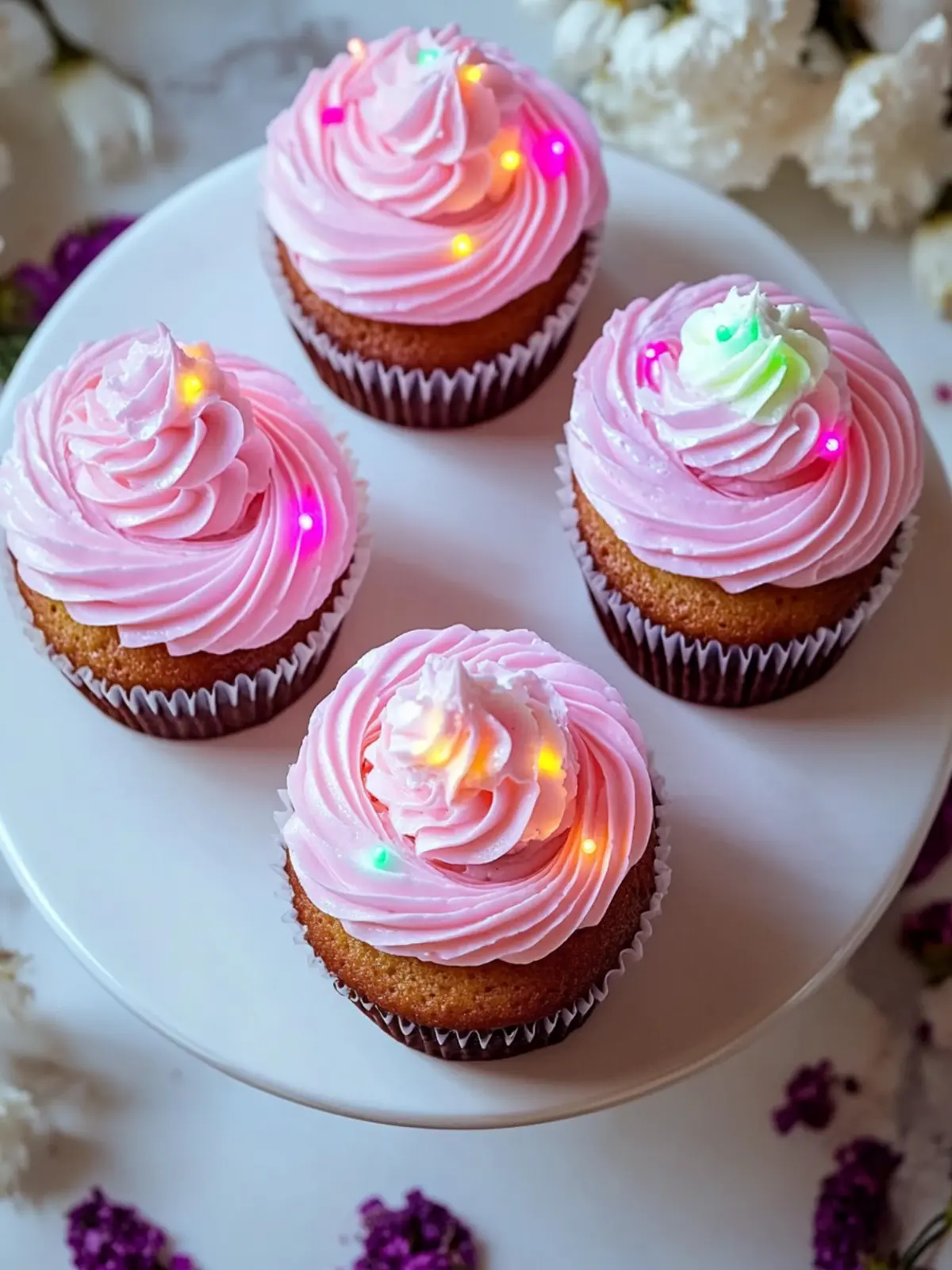 Mitternachtsglanz Cupcakes