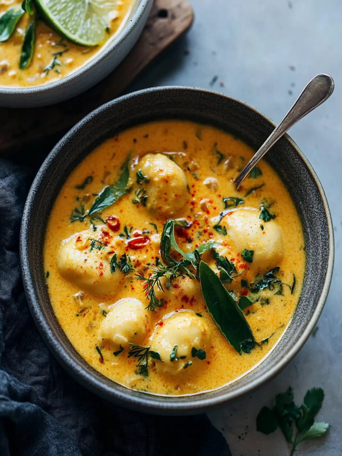 Kokosnusssuppe – Klöße