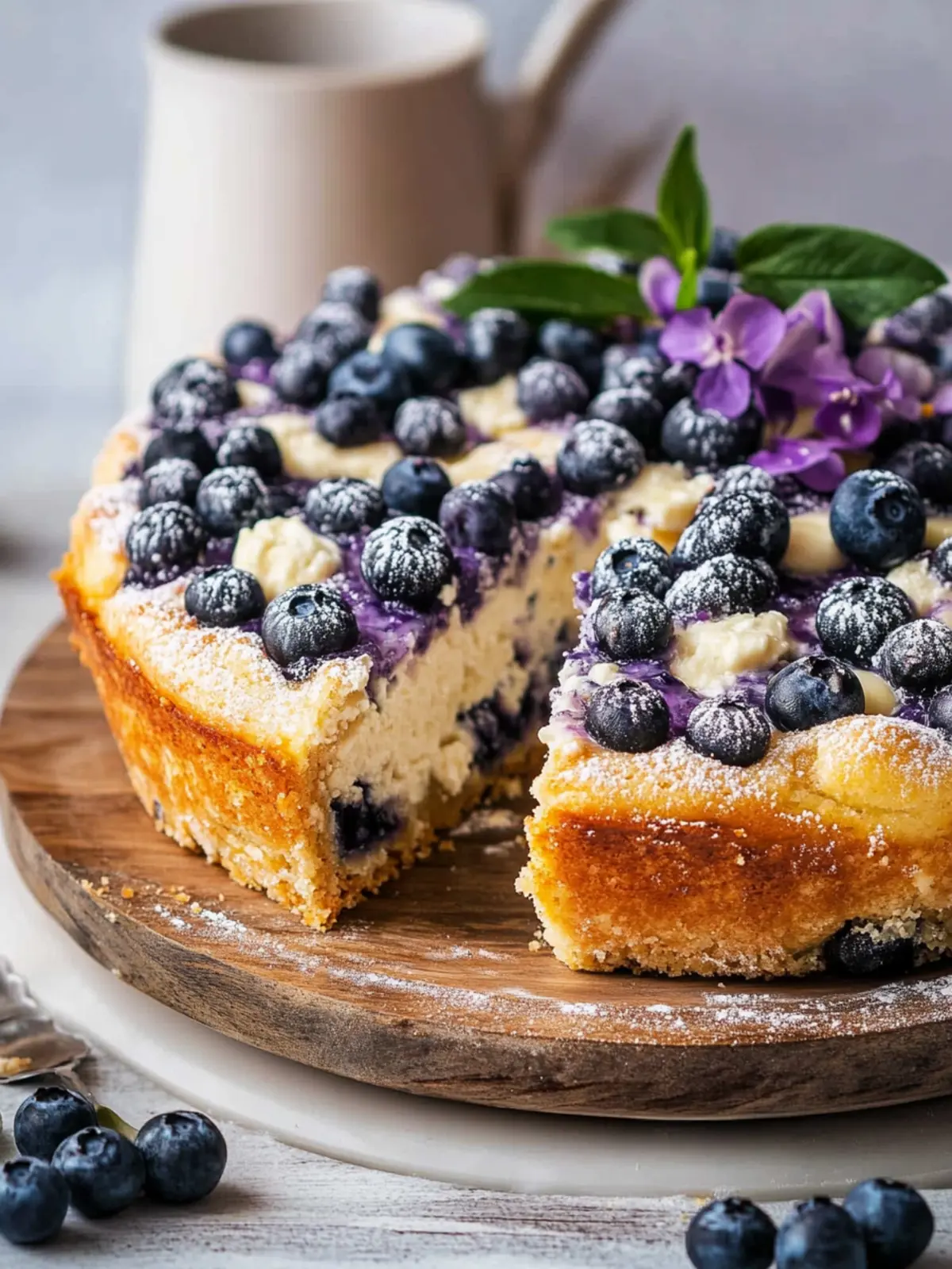 Heidelbeer Ricotta Kuchen