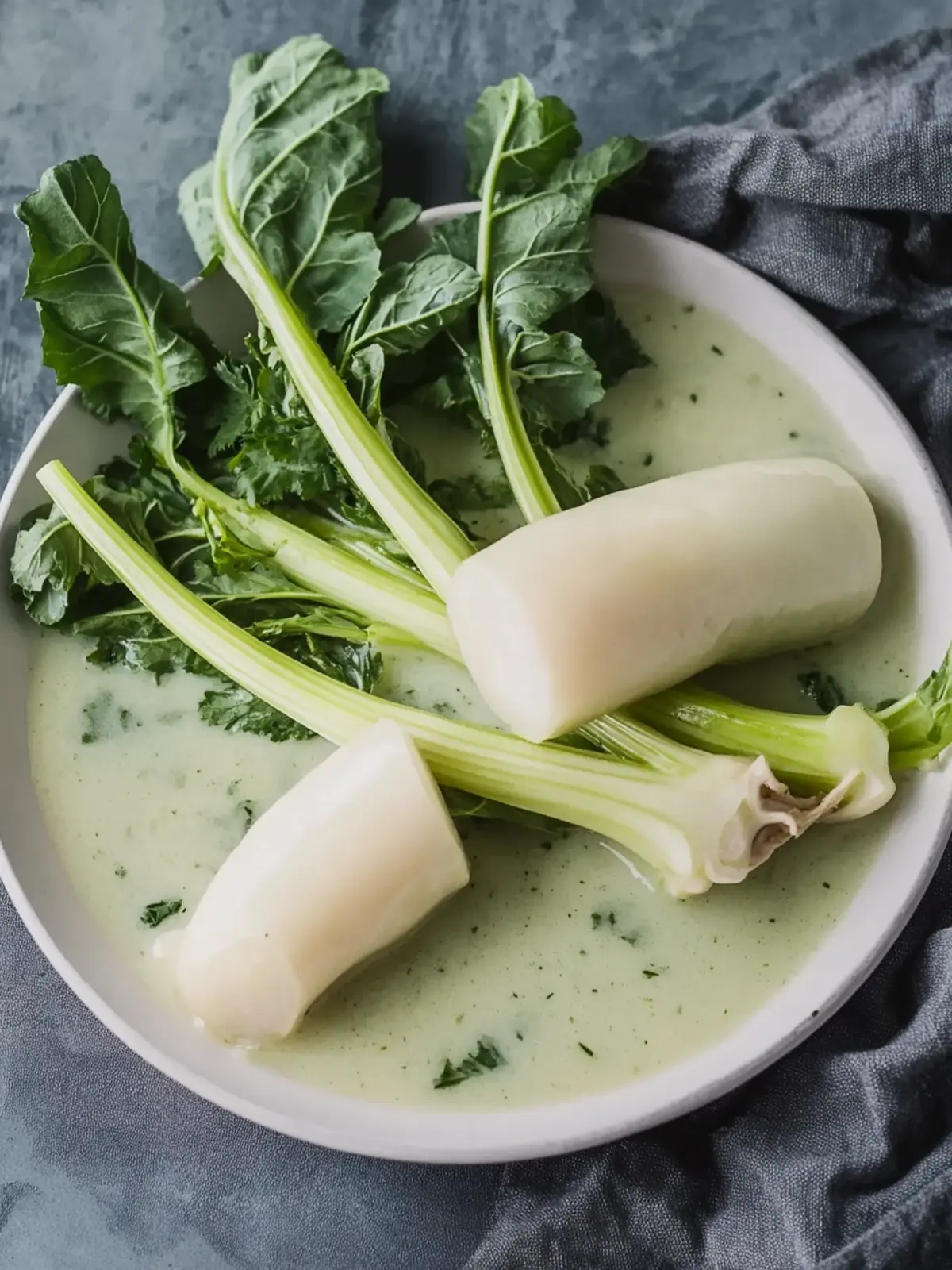 Kohlrabi in Kräutersoße