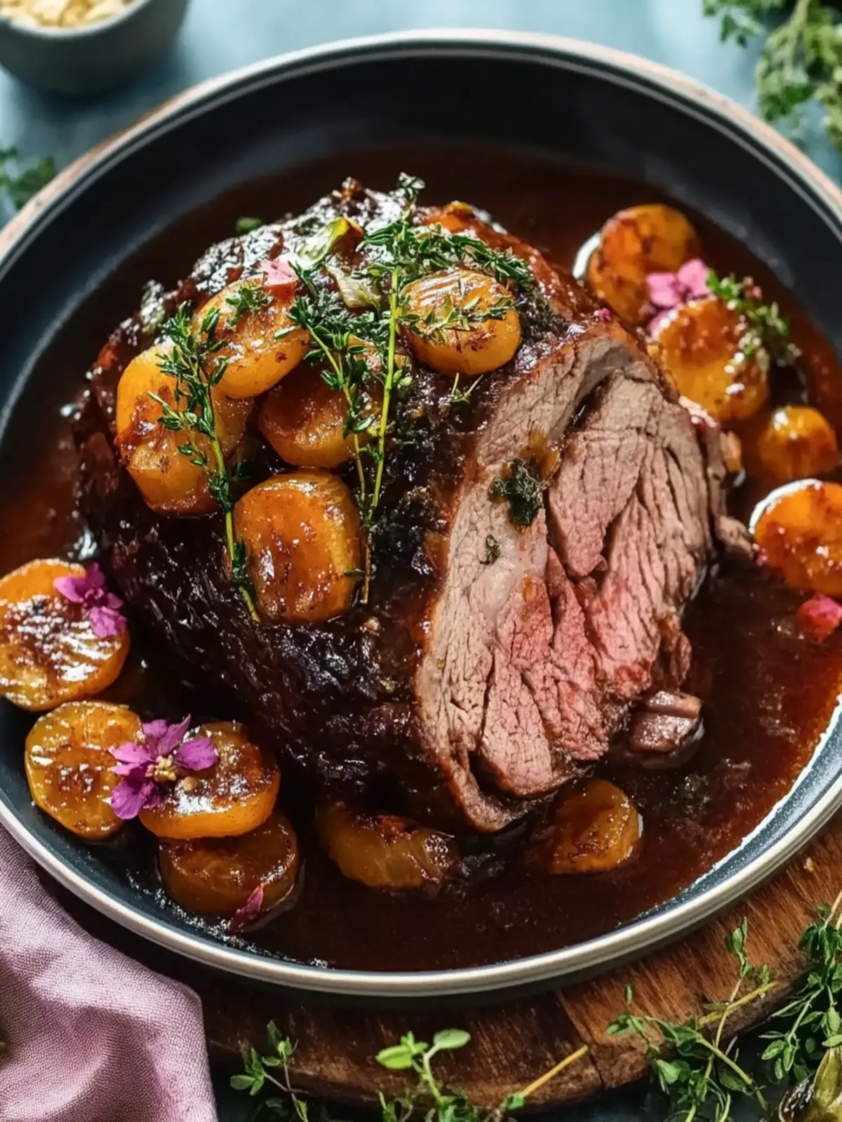 Saftiger Schmorbraten mit viel Sauce