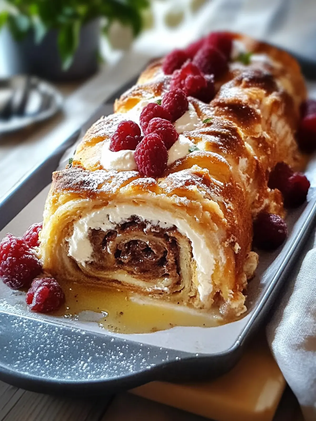 Roulade-Topf aus dem Ofen