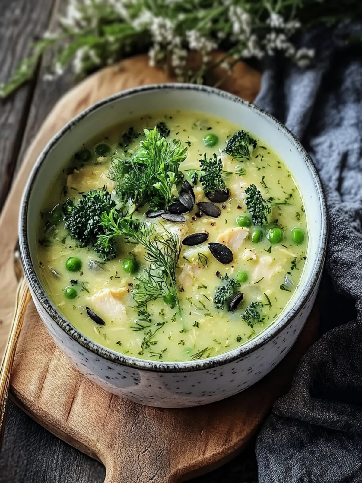 Hühnchen Brokkoli Wildreis Suppe