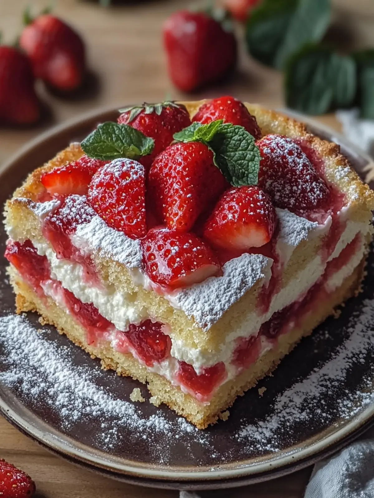 Erdbeerkuchen