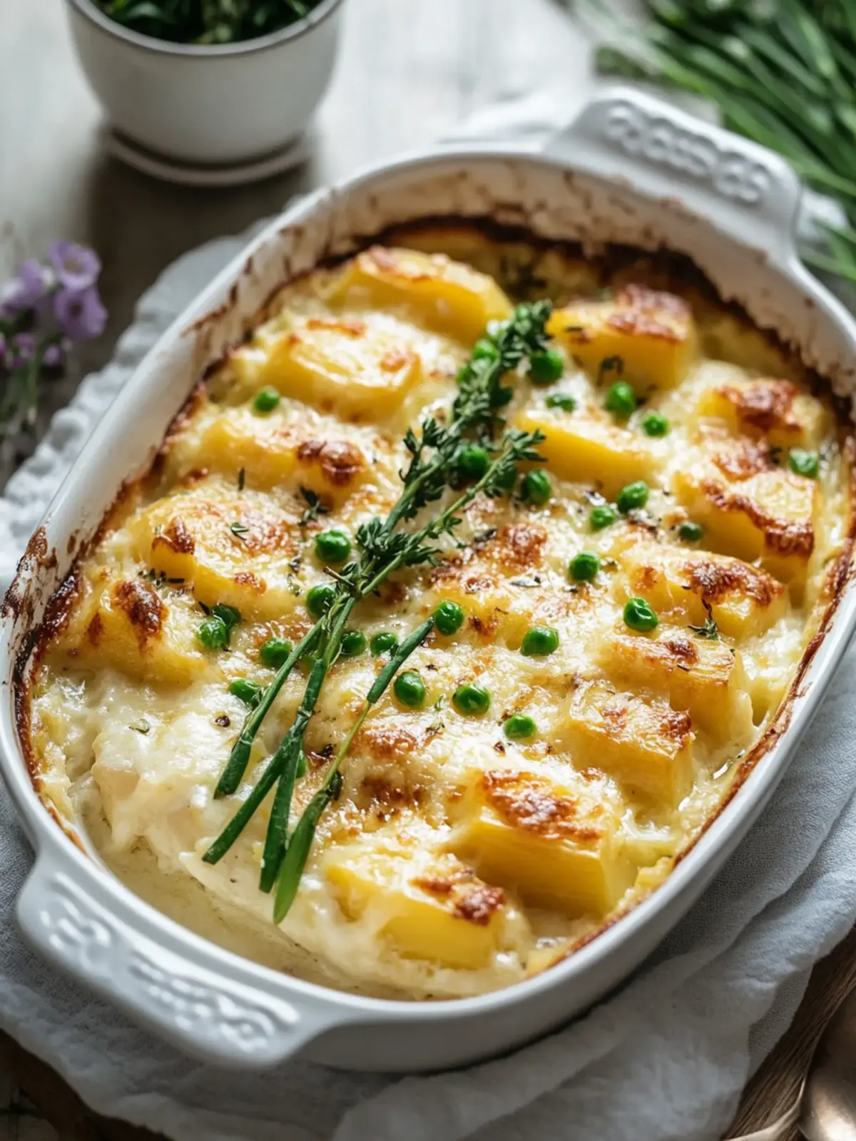 Leckeres Kartoffel-Spargel-Gratin