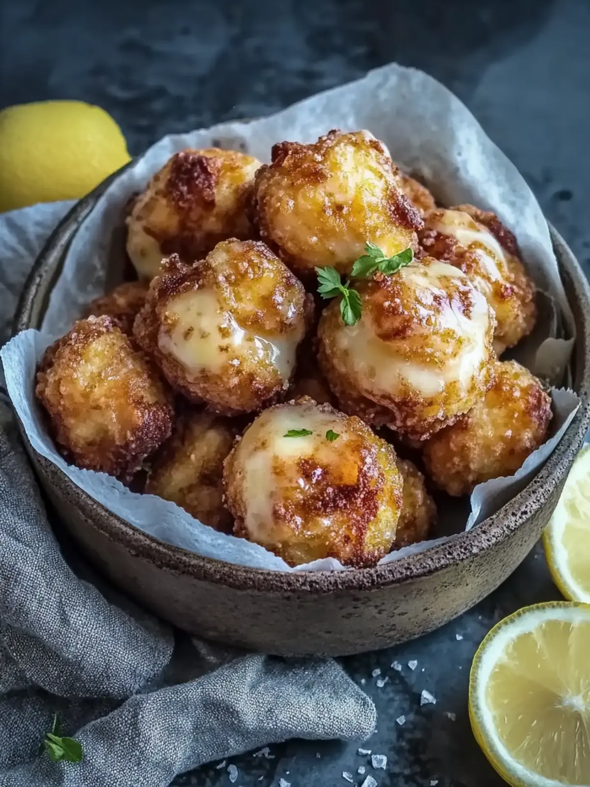 Knusprige Heißluftfritteuse Zimtschneckenbissen