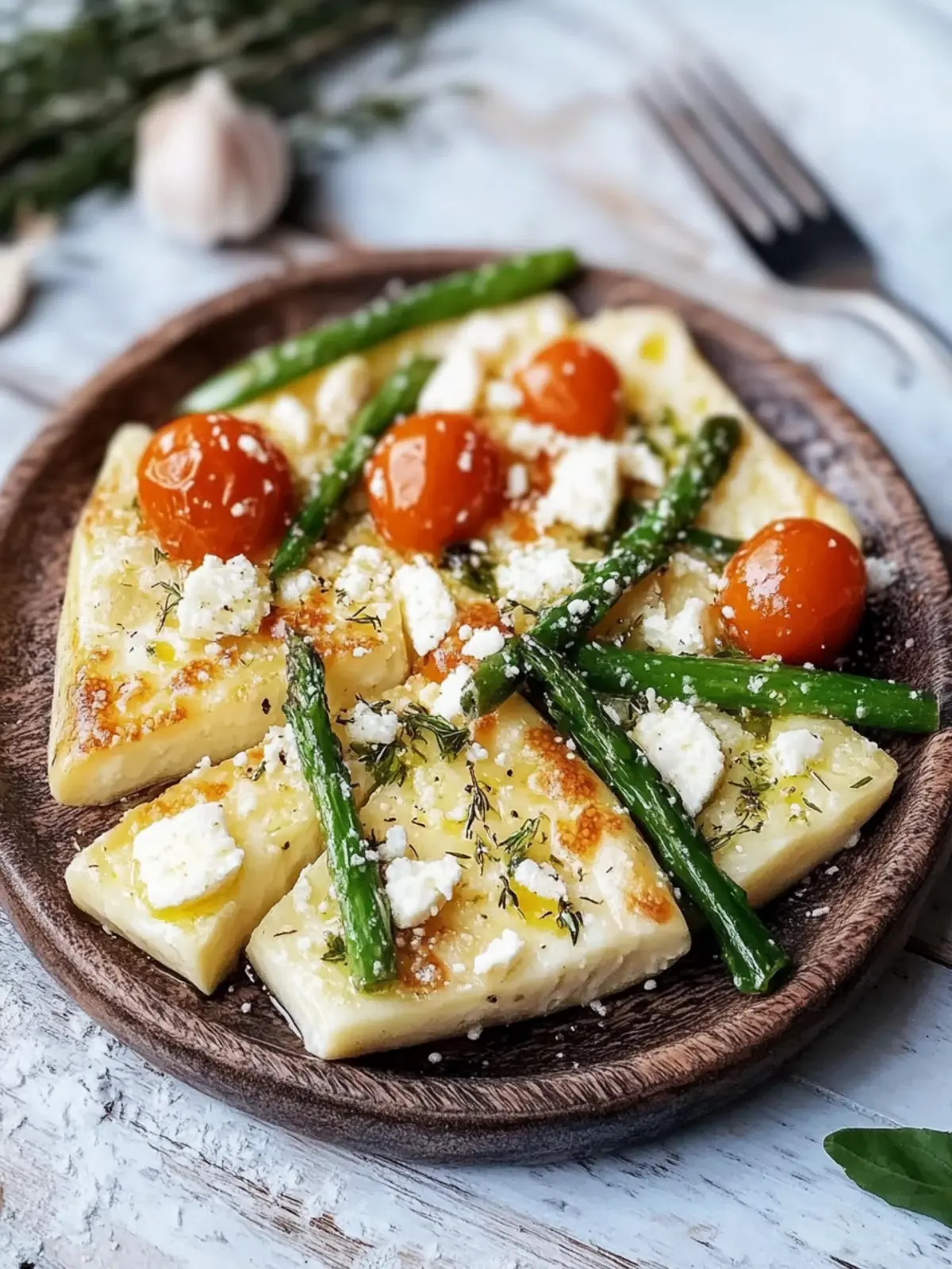 Einfach zuzubereitender Spargelsalat mit Tomaten und Feta