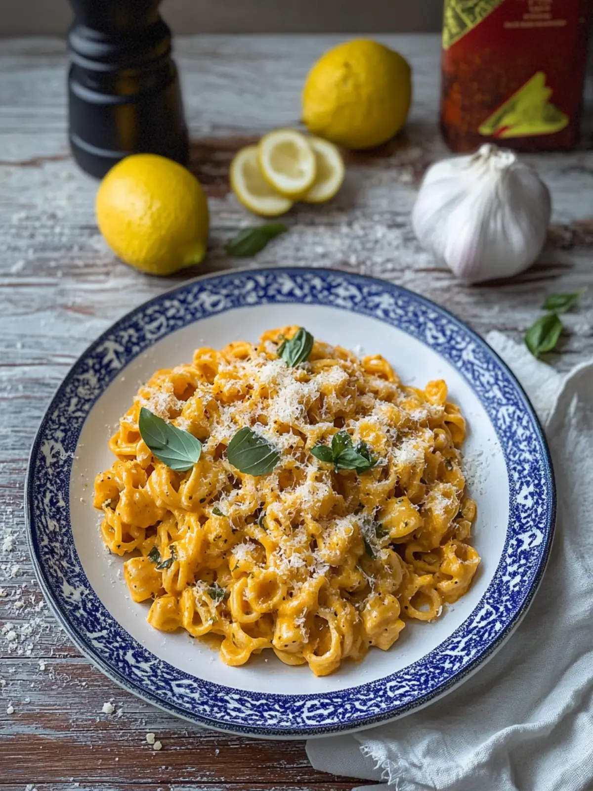 Fantastische Zitronen-Basilikum-Pasta
