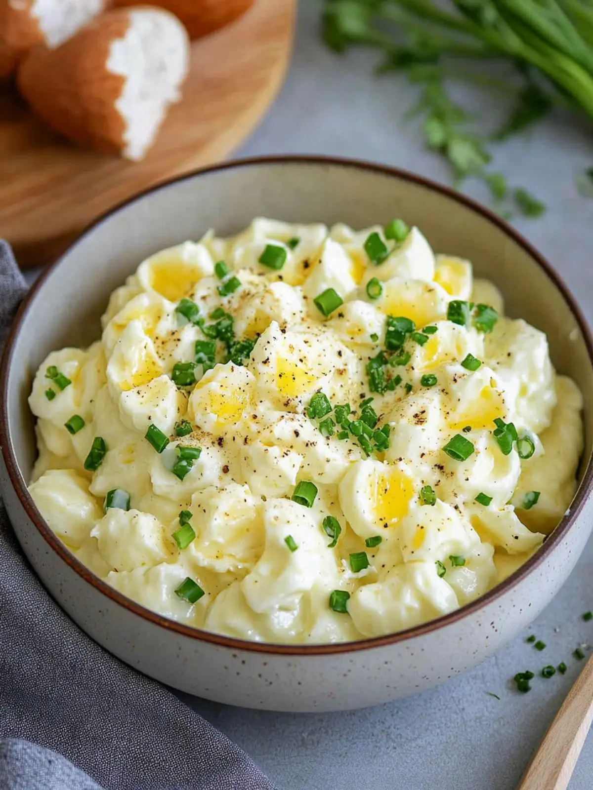 Blitzschneller cremiger Eiersalat mit Mayonnaise