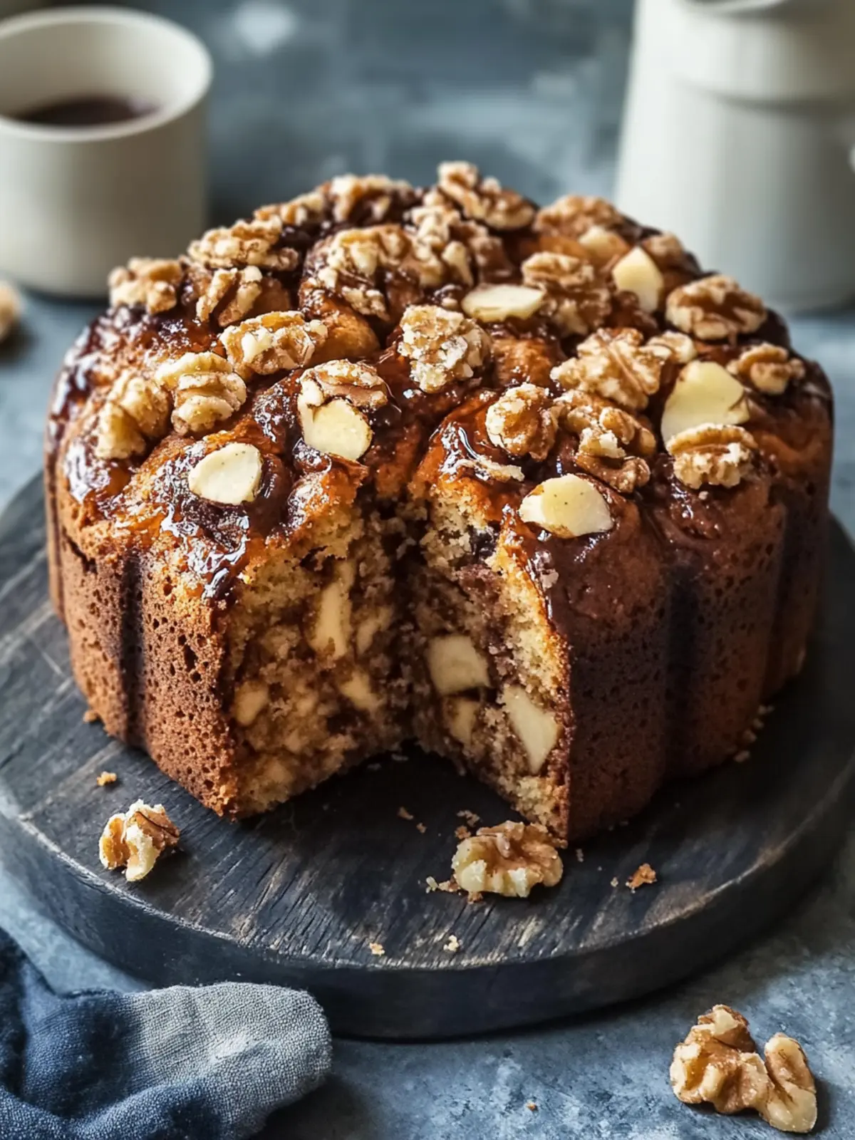 Apfel-Walnuss Zimtschnecken Affenbrot