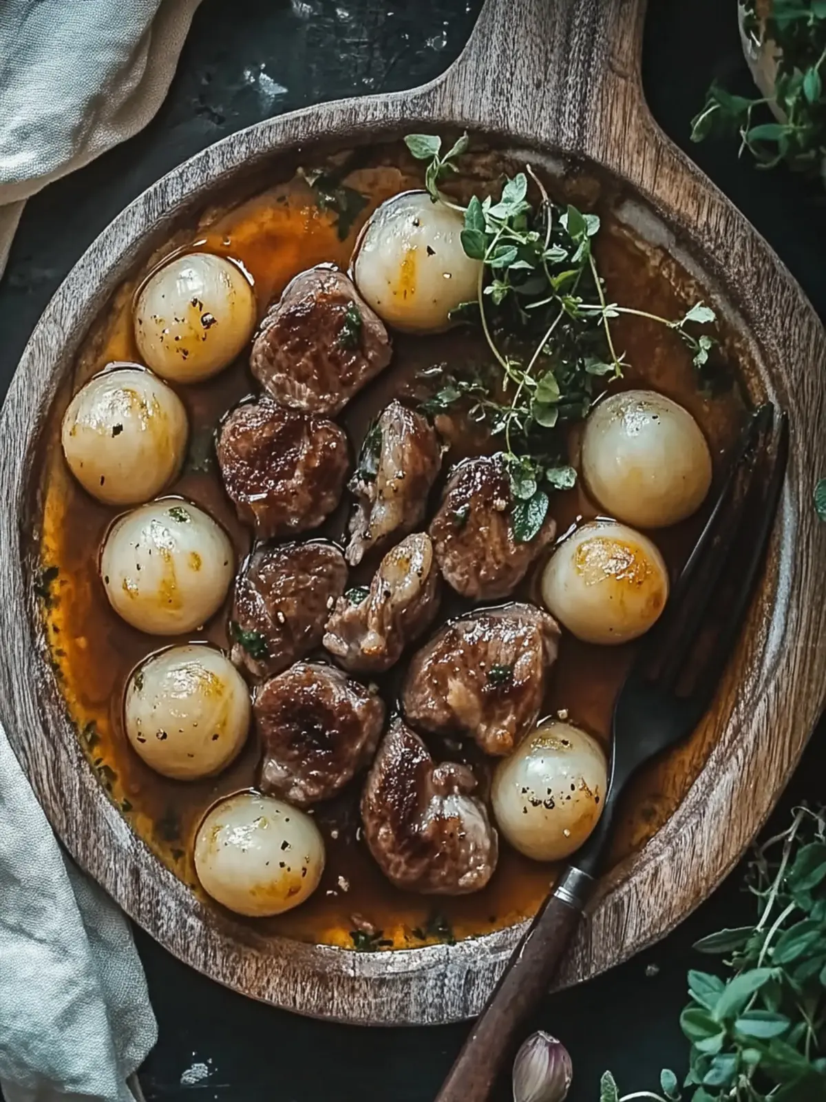Hackfleisch mit Knödeln