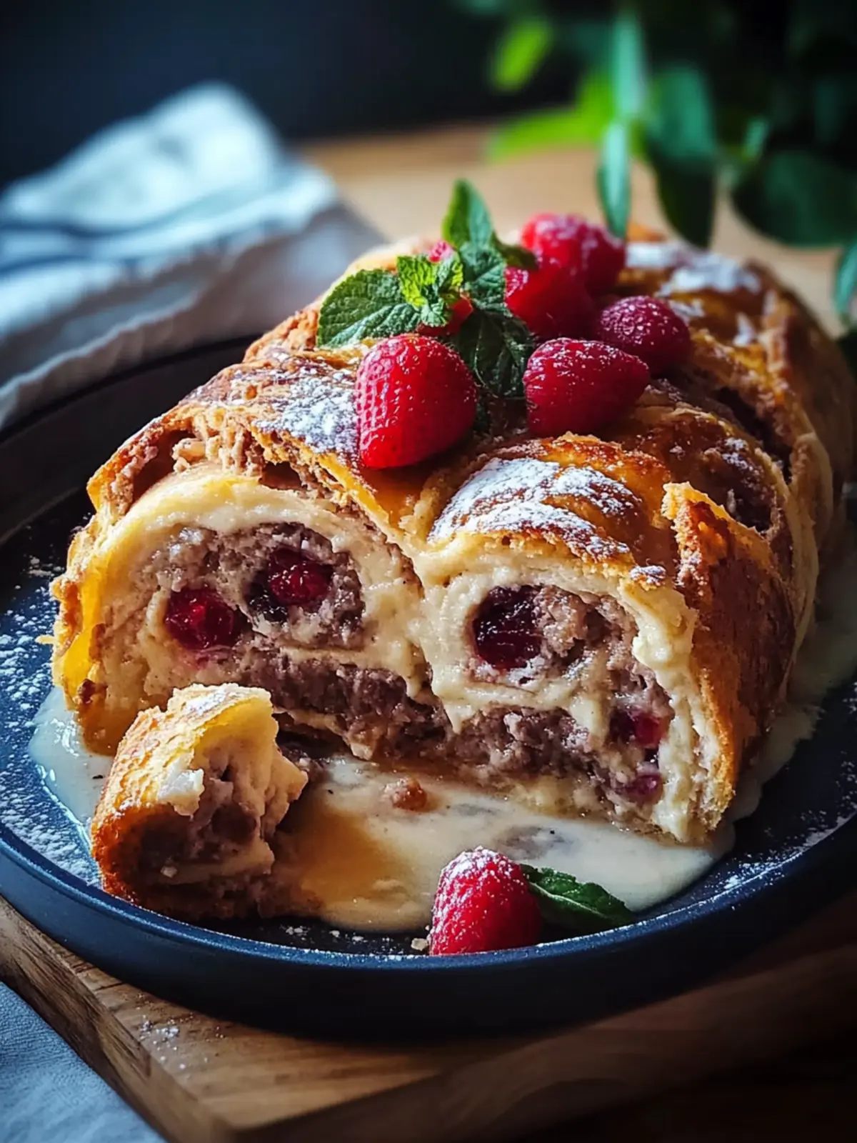 Roulade-Topf aus dem Ofen