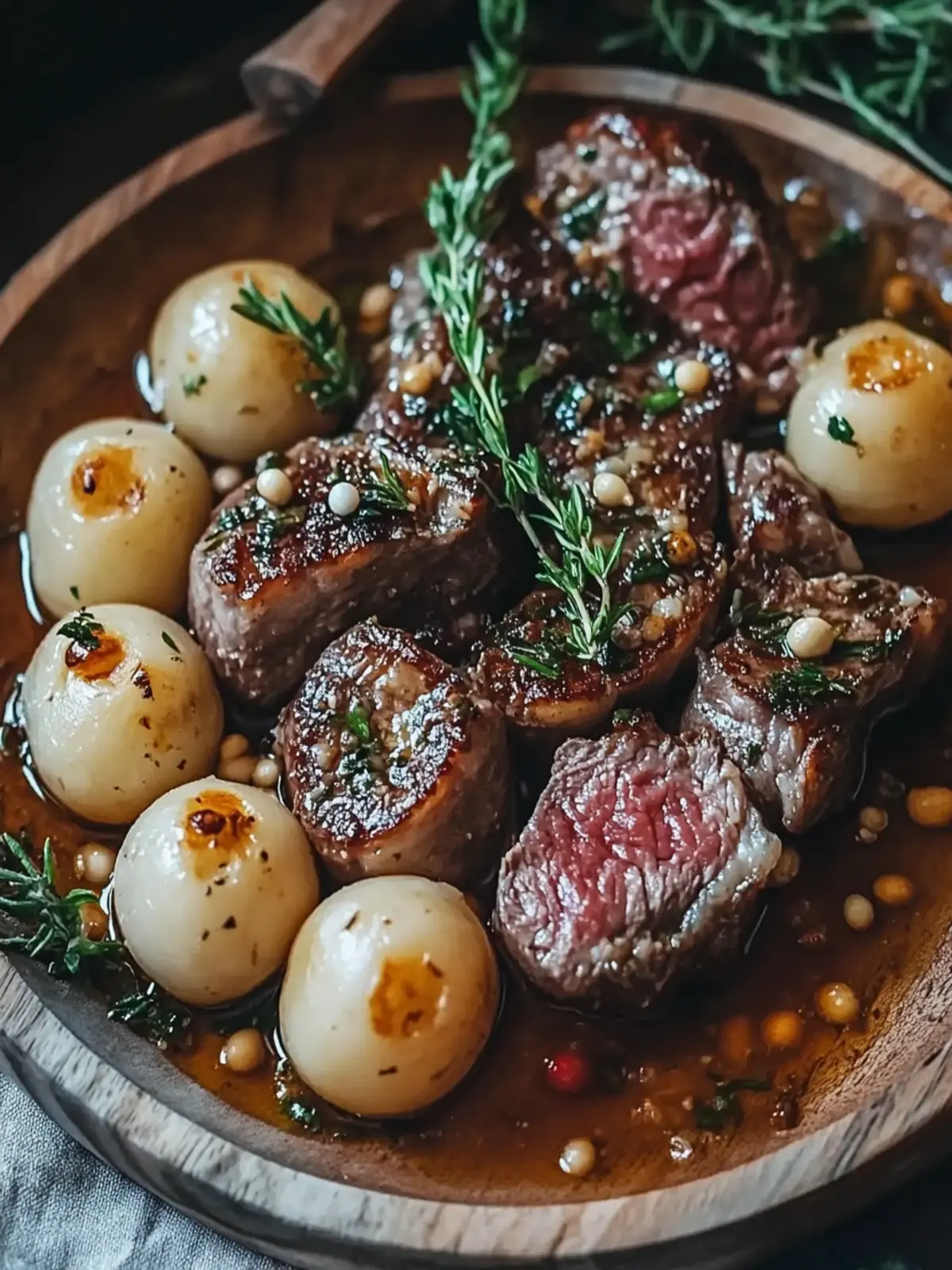 Hackfleisch mit Knödeln