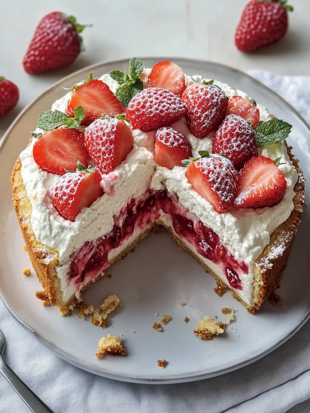 Erdbeerkuchen