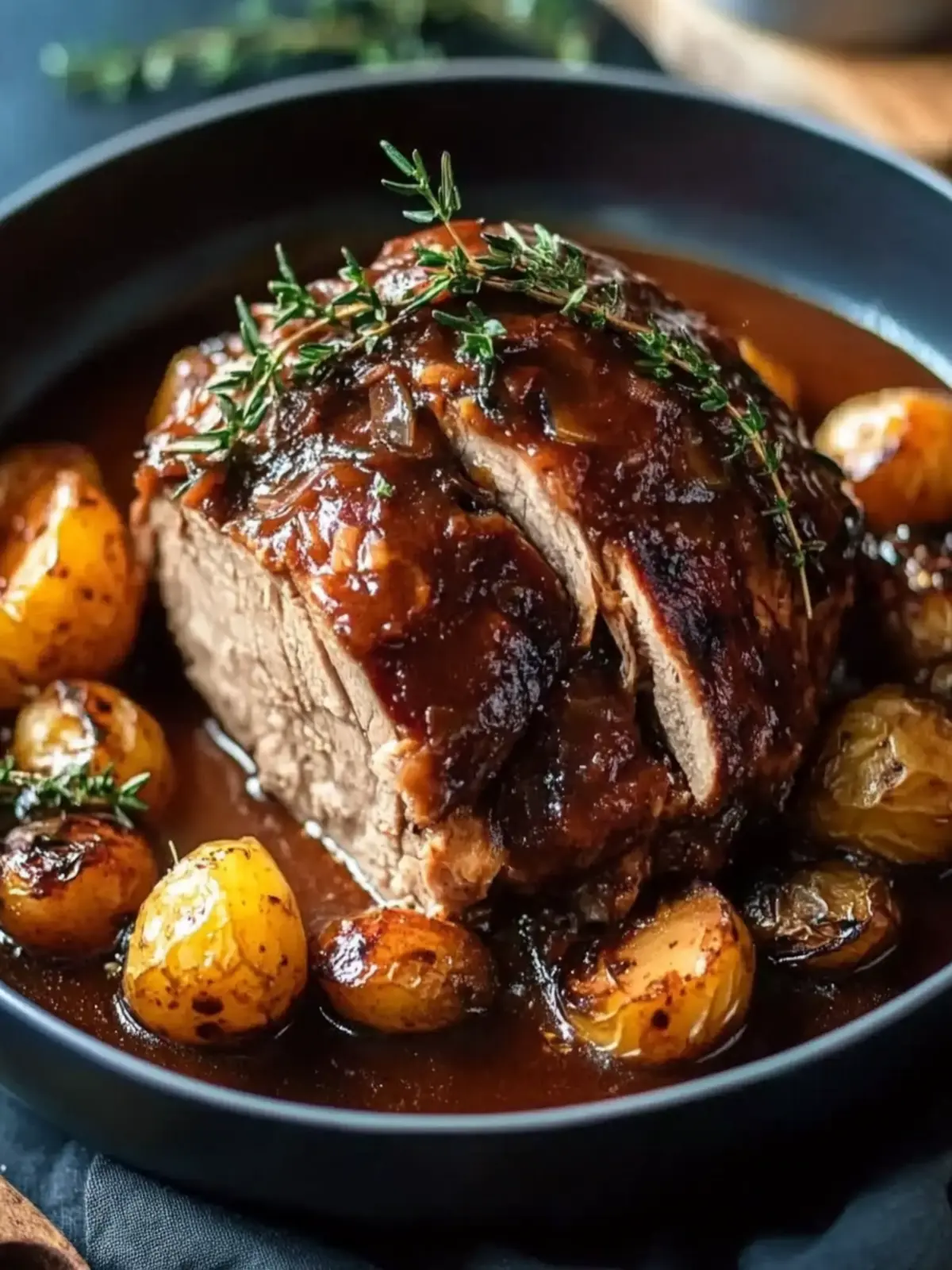 Saftiger Schmorbraten mit viel Sauce