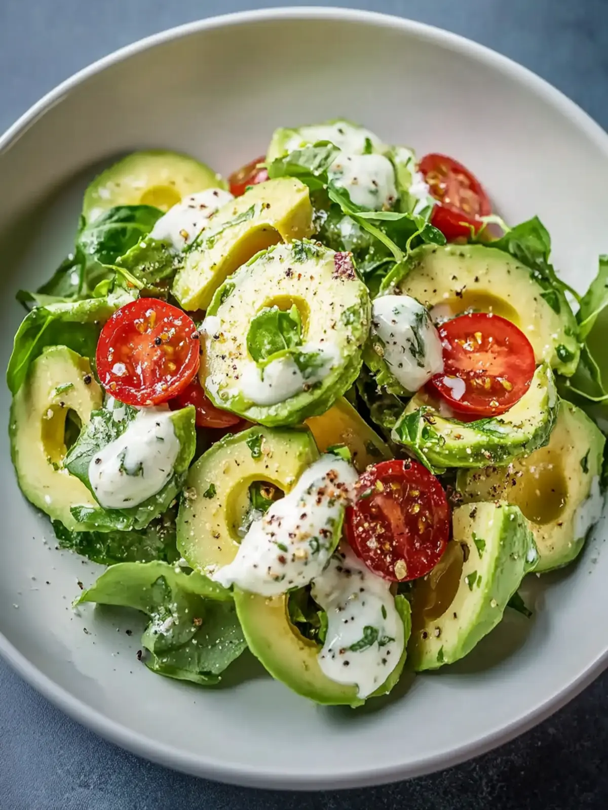 Cremiger Gurken-Avocado-Salat