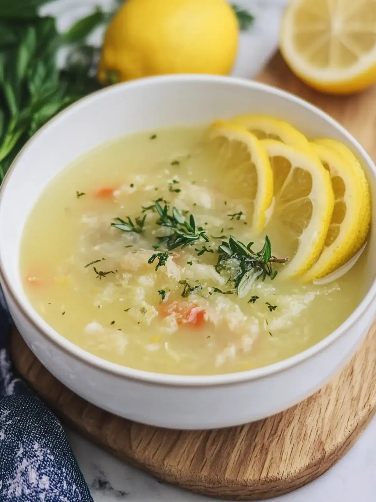 Griechische Zitronen-Hühnchen-Suppe
